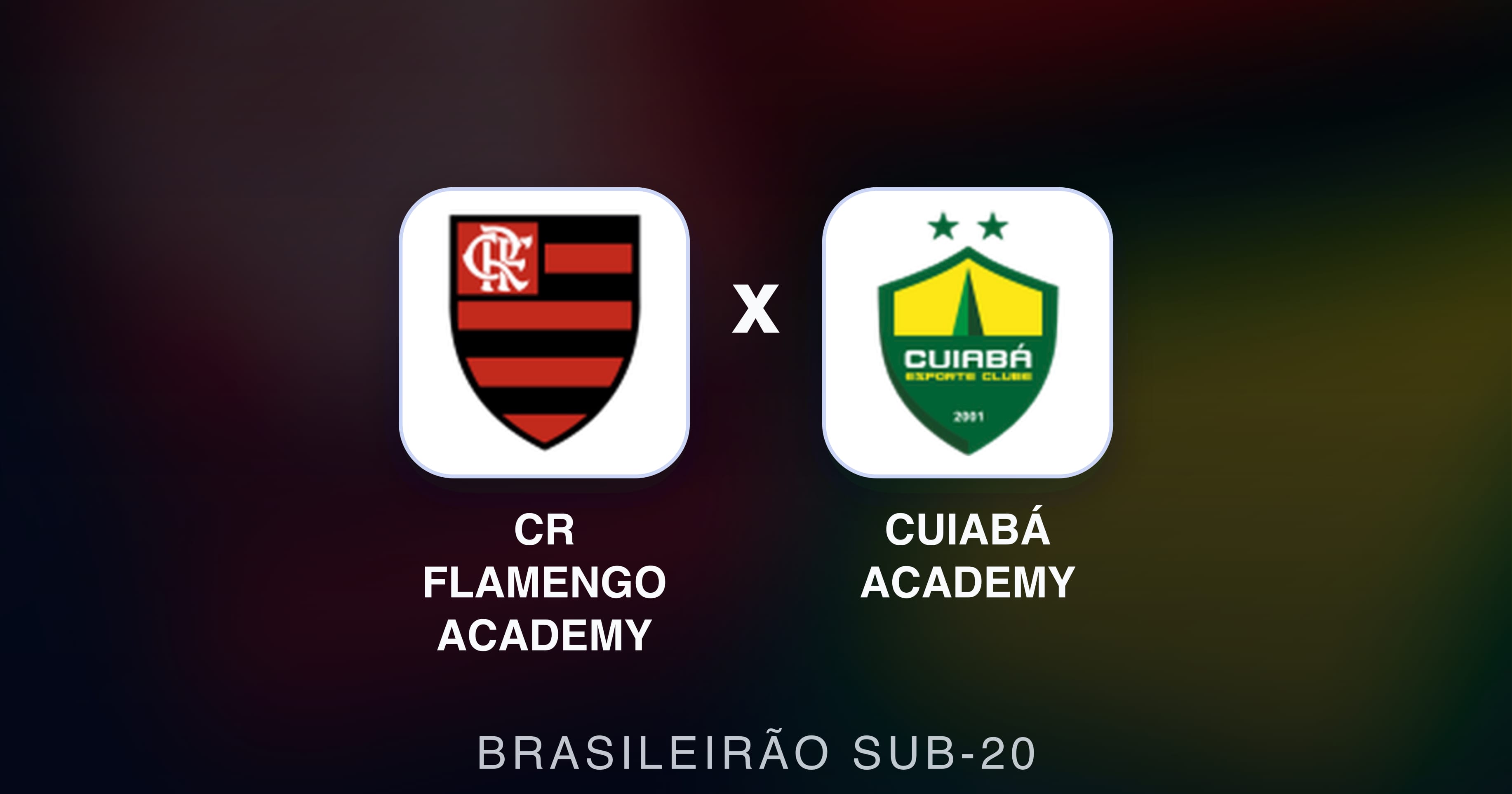 Prévia da transmissão de CR Flamengo Academy x Cuiabá Academy (Brasileirão Sub-20)
