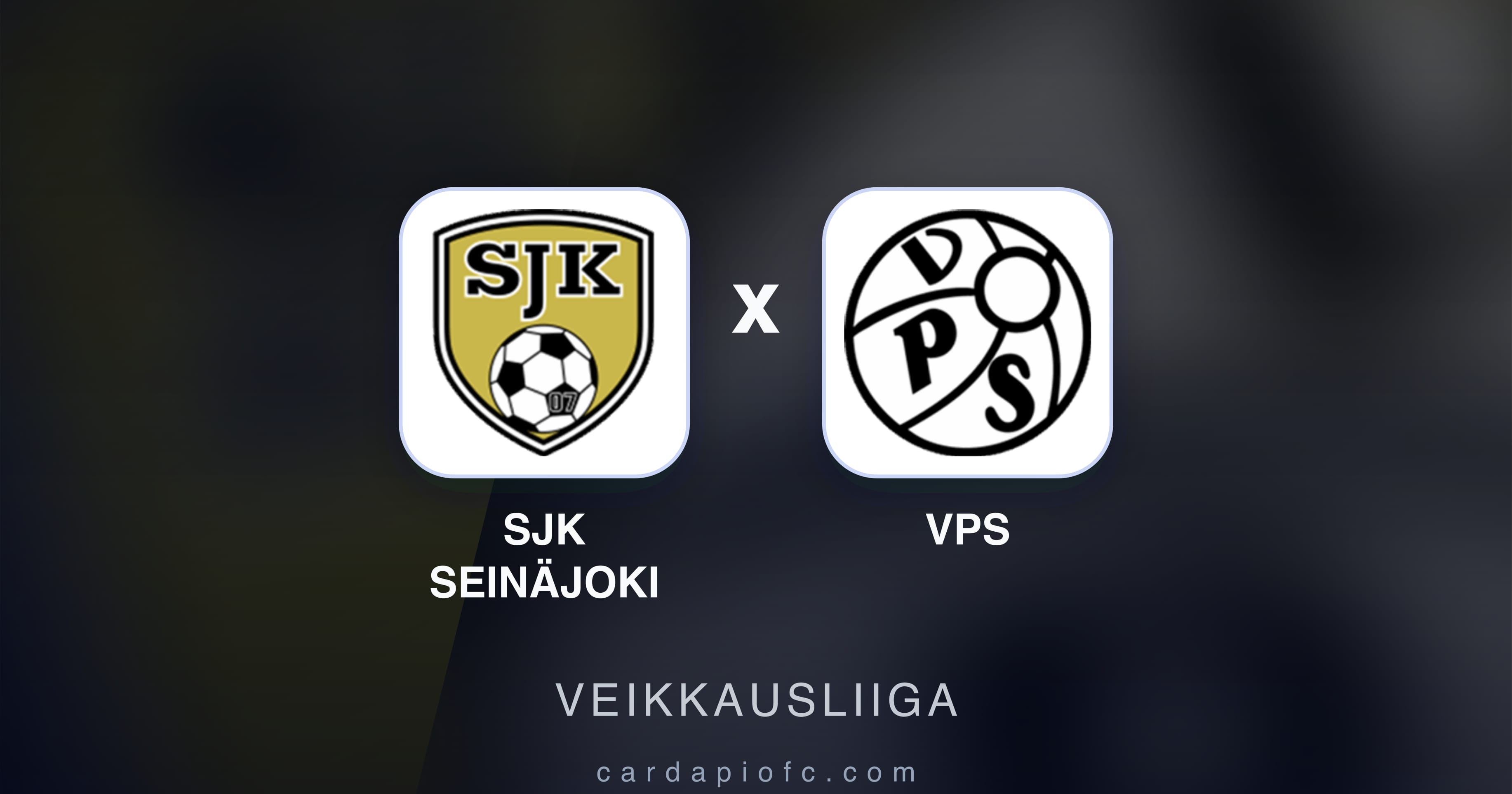 Prévia da transmissão de SJK Seinäjoki x VPS (Veikkausliiga)