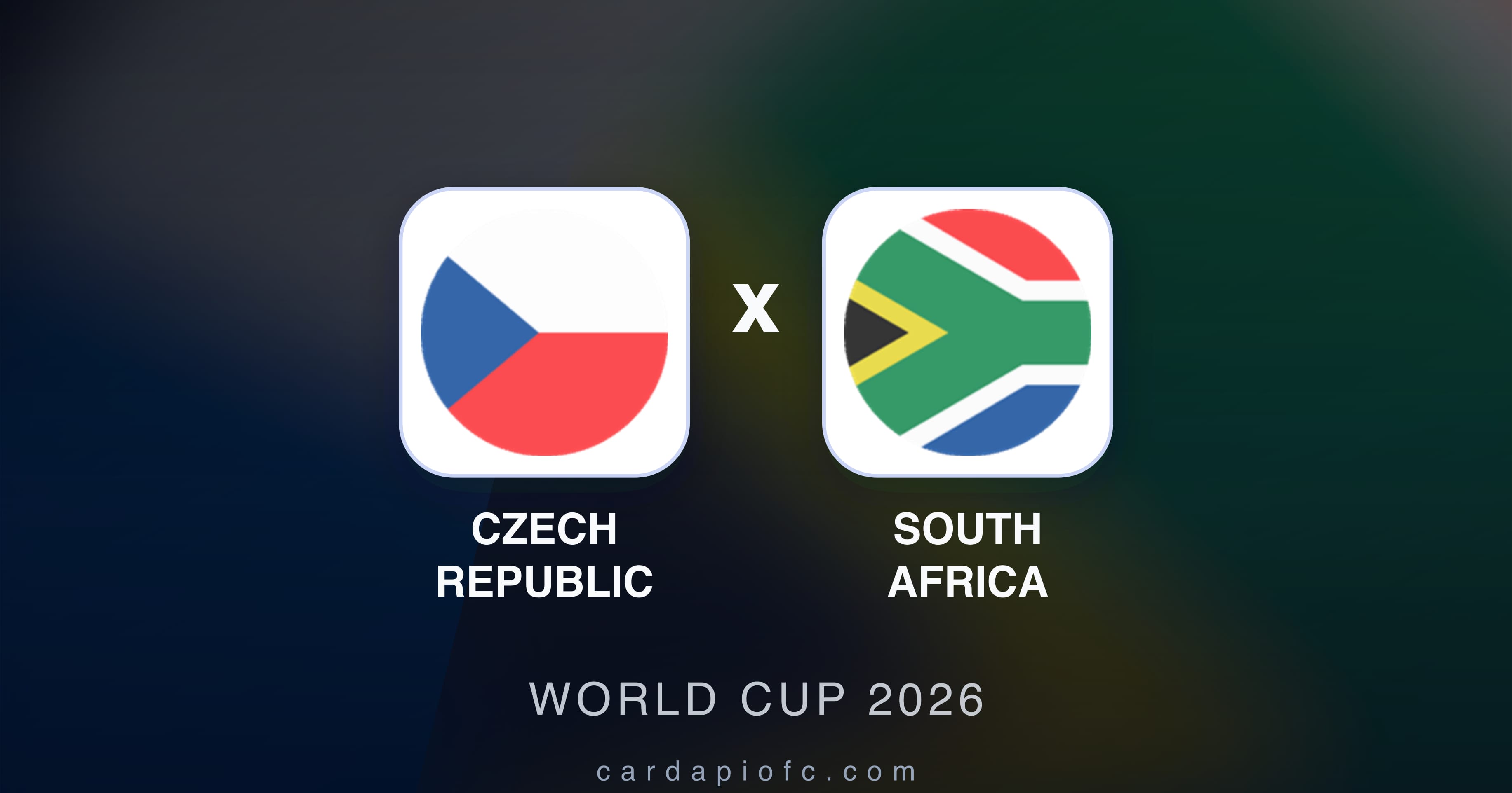 Prévia da transmissão de Czech Republic x South Africa (World Cup 2026)