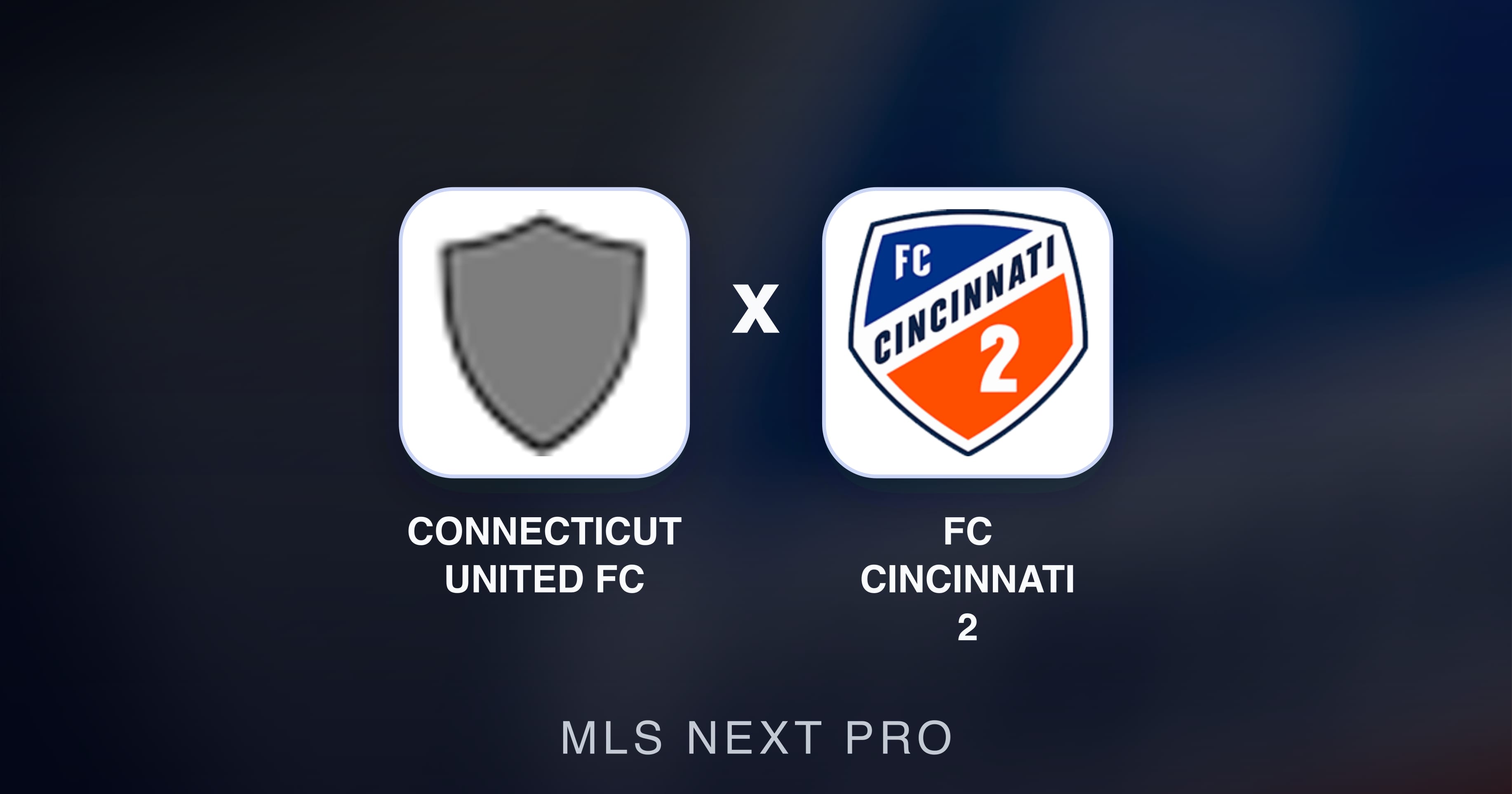 Prévia da transmissão de Connecticut United FC x FC Cincinnati 2 (MLS Next Pro)
