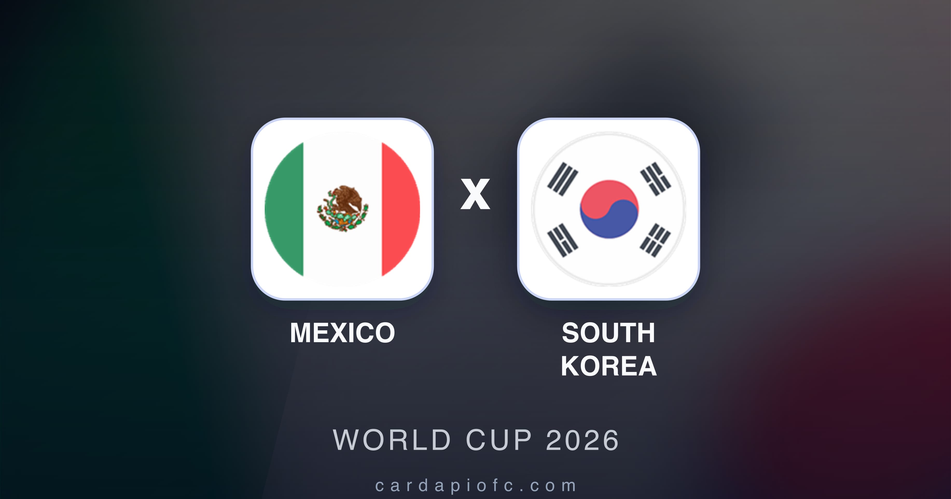 Prévia da transmissão de Mexico x South Korea (World Cup 2026)