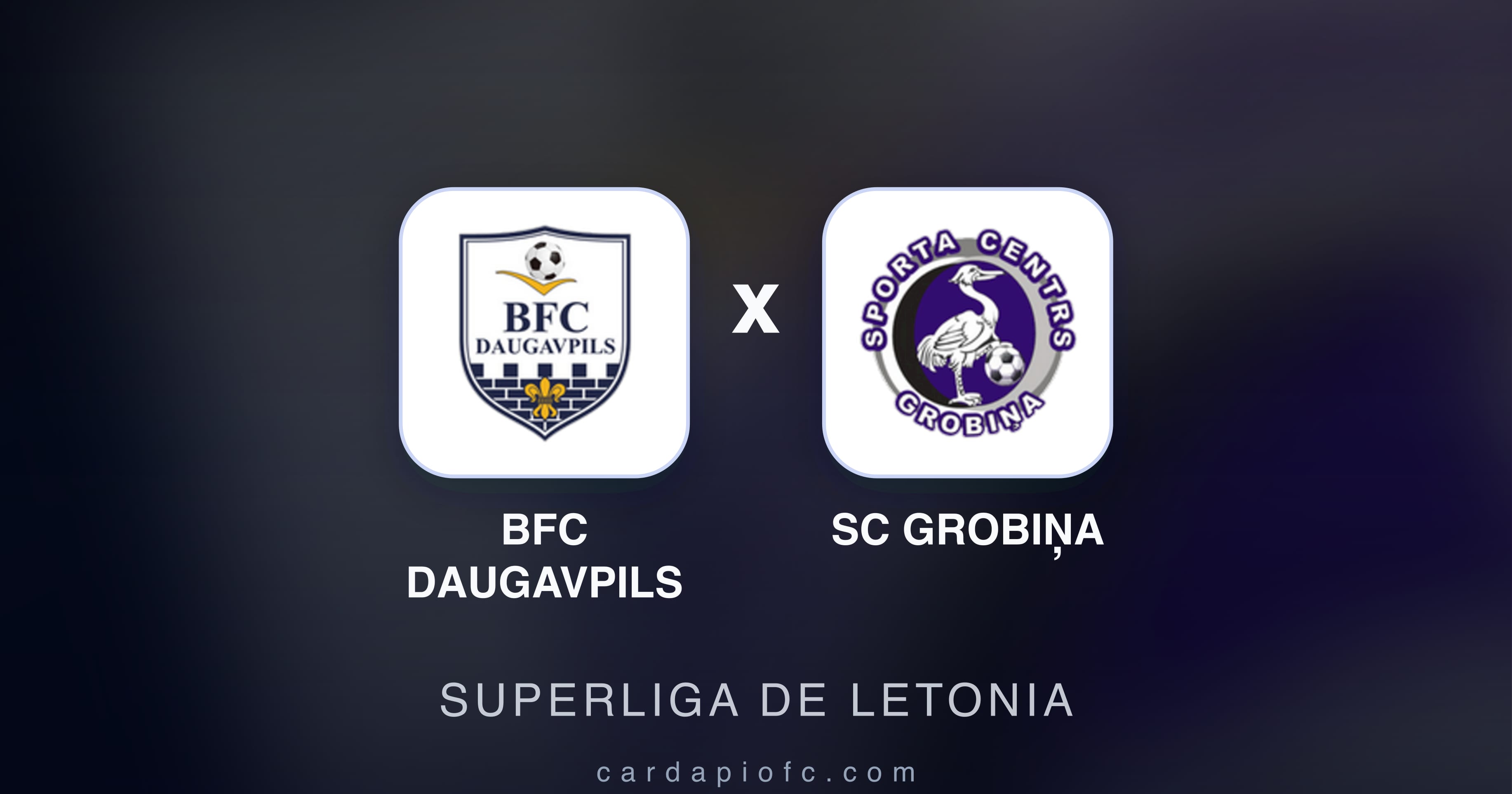 Prévia da transmissão de BFC Daugavpils x SC Grobiņa (Superliga de Letonia)