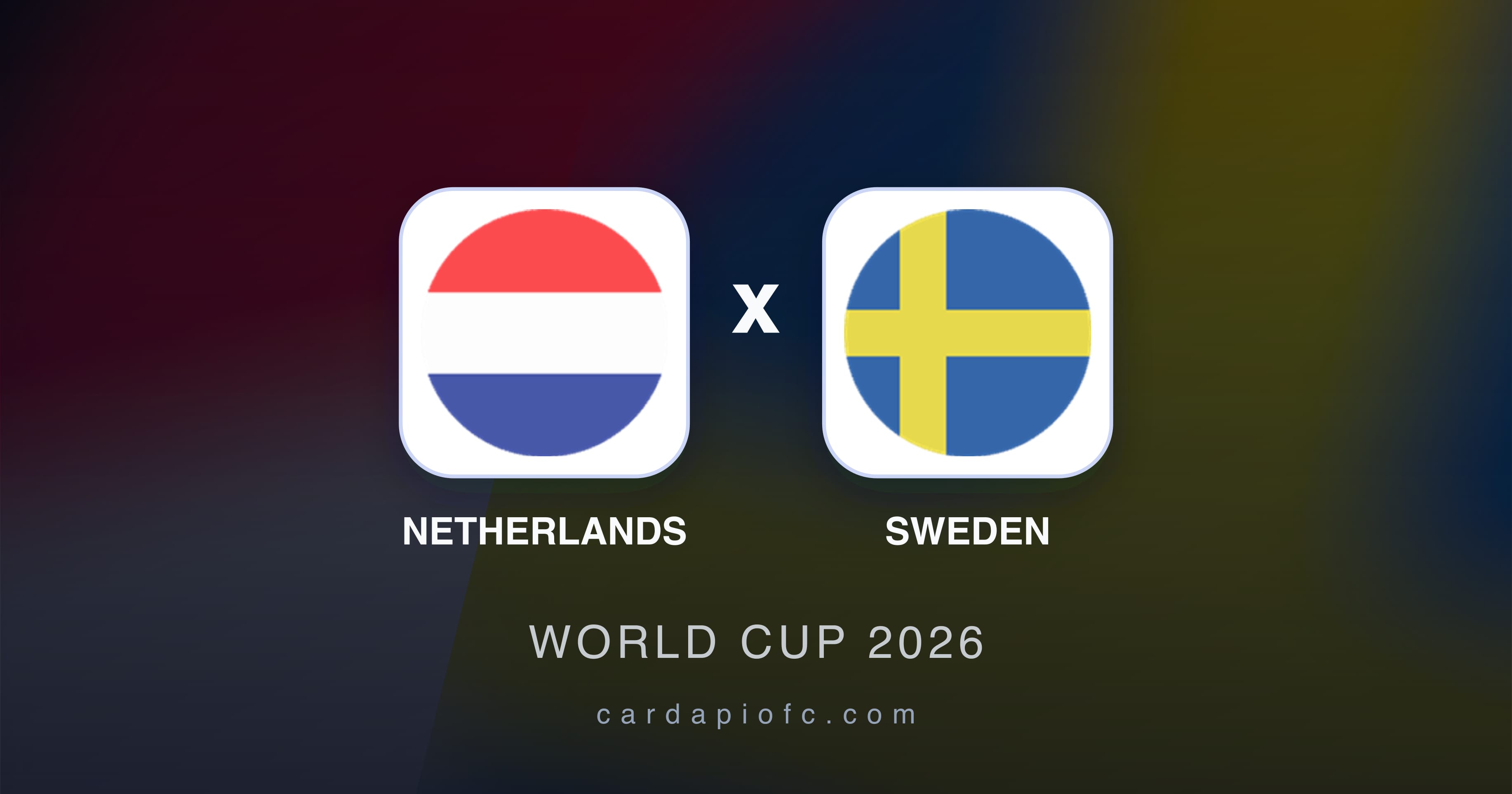 Prévia da transmissão de Netherlands x Sweden (World Cup 2026)