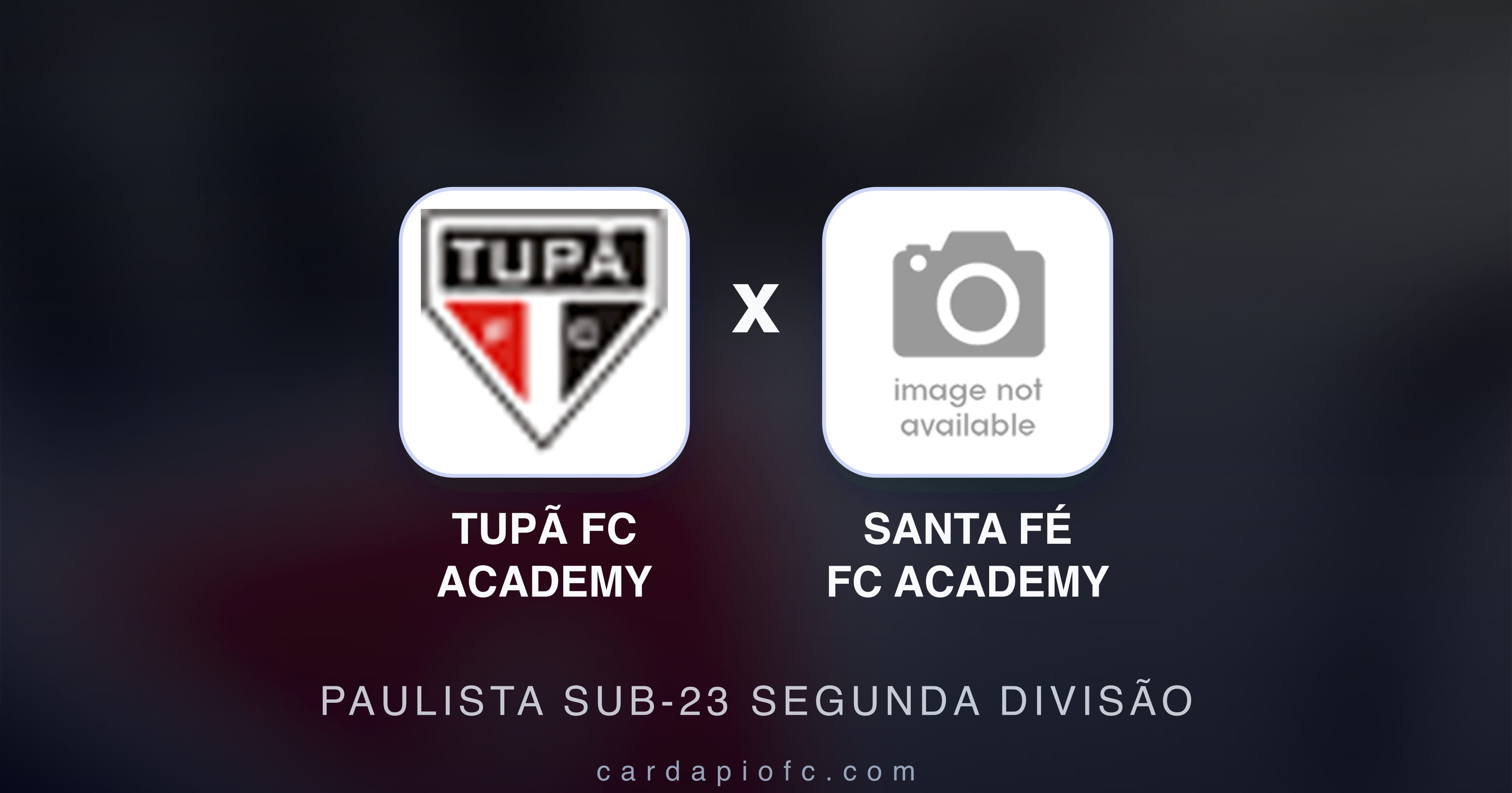 Prévia da transmissão de Tupã FC Academy x Santa Fé FC Academy (Paulista Sub-23 Segunda Divisão)