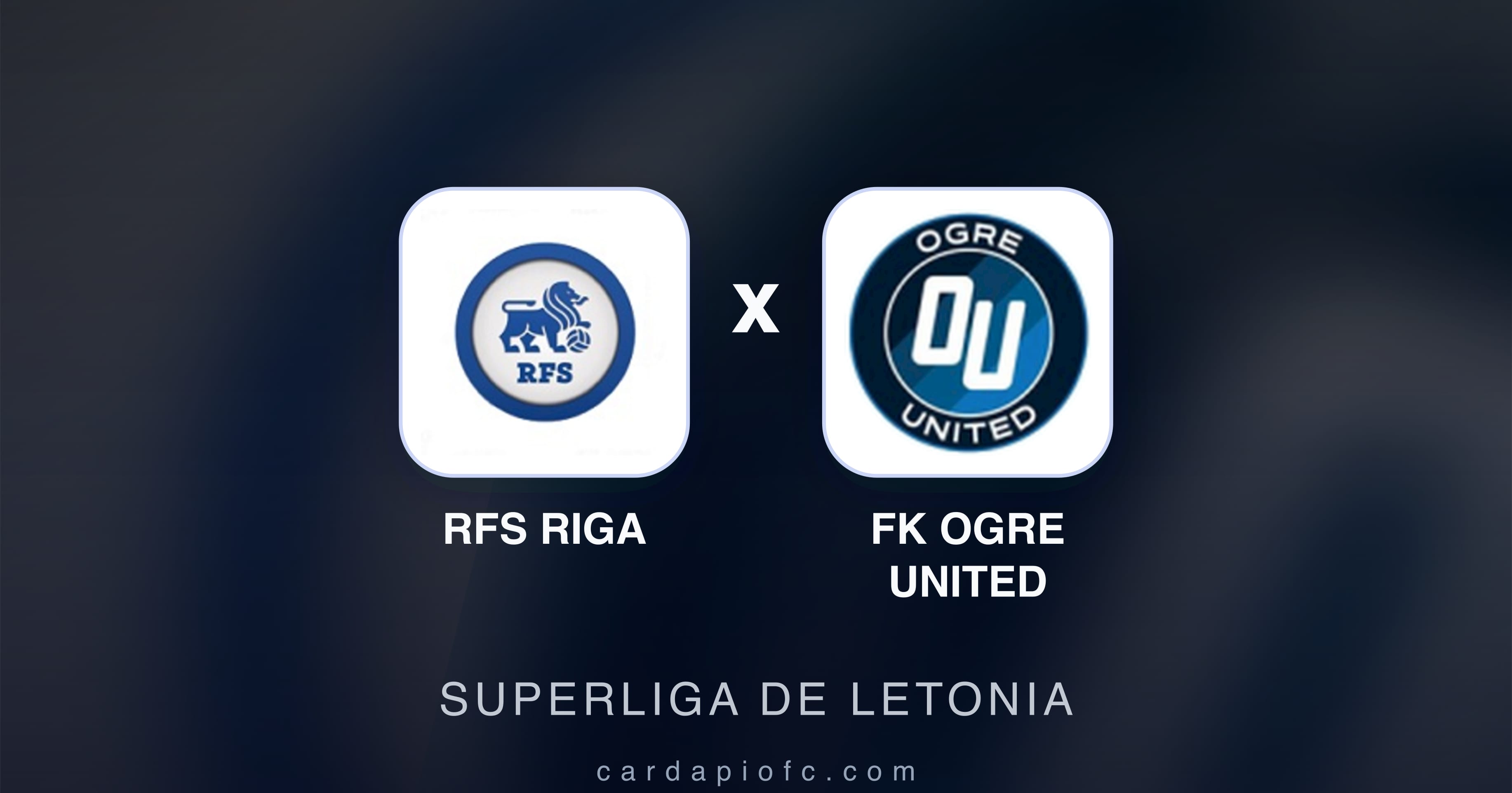 Prévia da transmissão de RFS Riga x FK Ogre United (Superliga de Letonia)