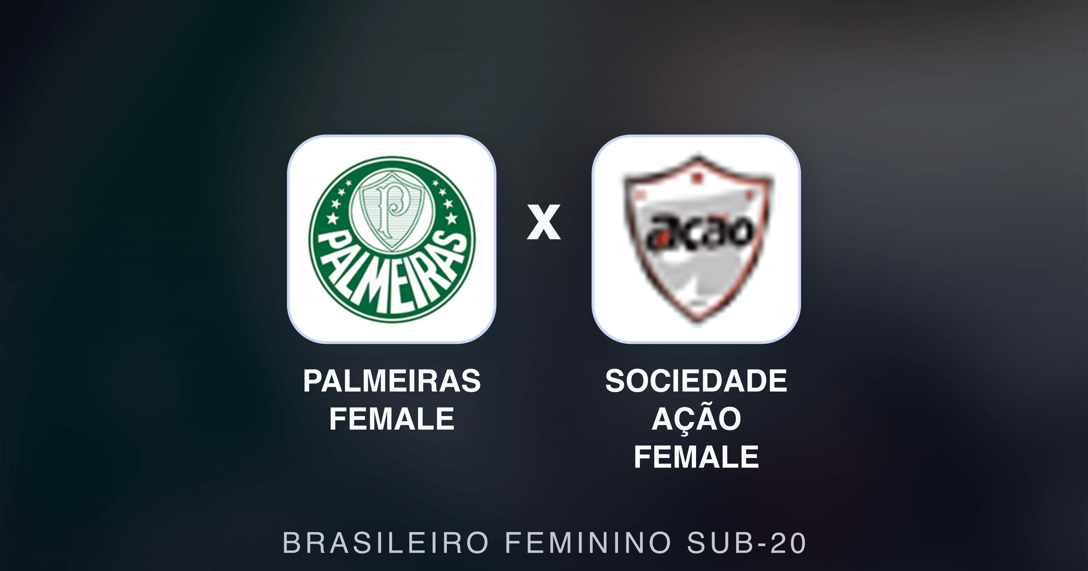 Preview image for Palmeiras Female vs Sociedade Ação Female (Brasileiro Feminino Sub-20)