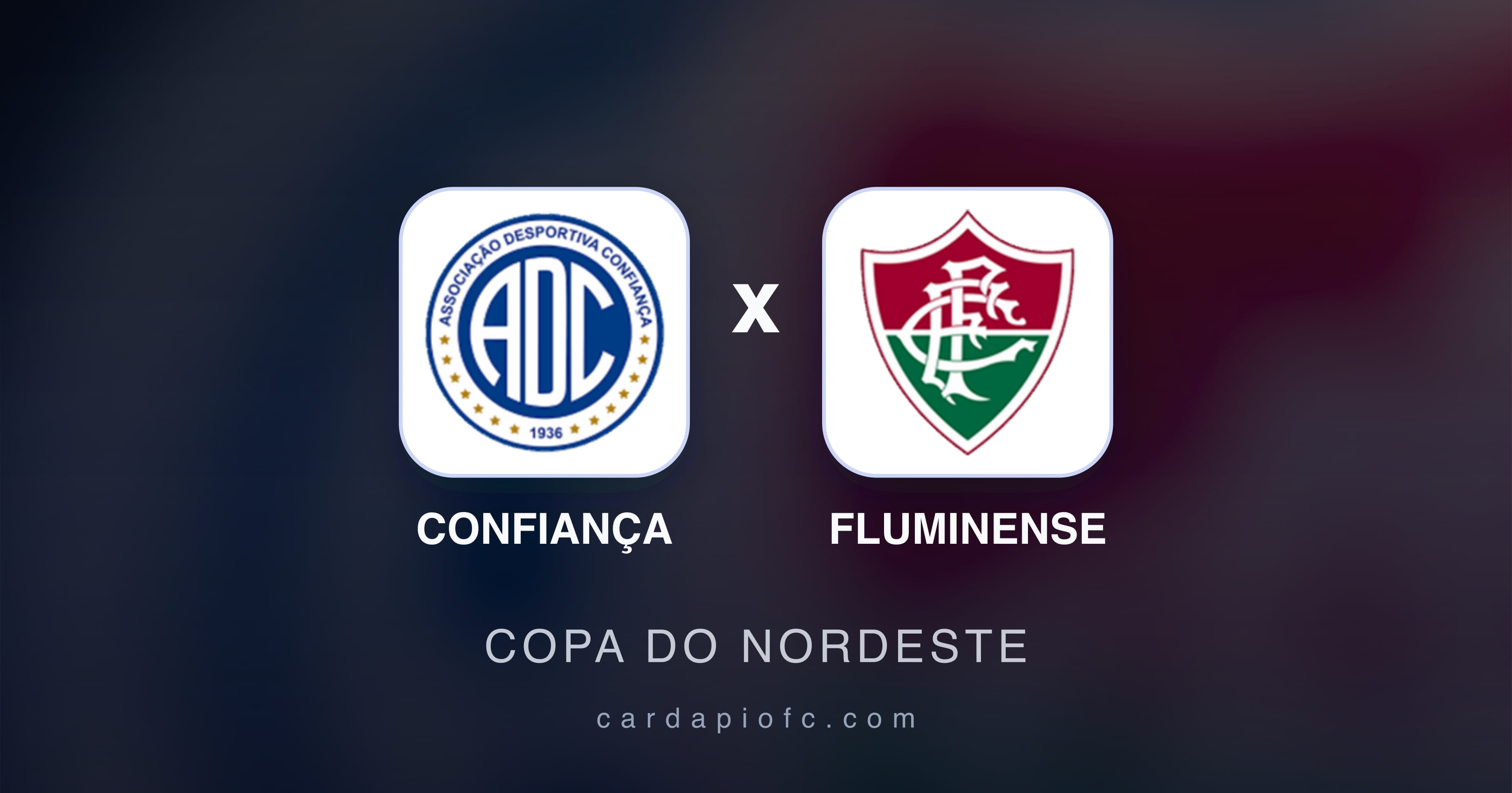 صورة تمهيدية لمباراة Confiança ضد Fluminense (Copa do Nordeste)