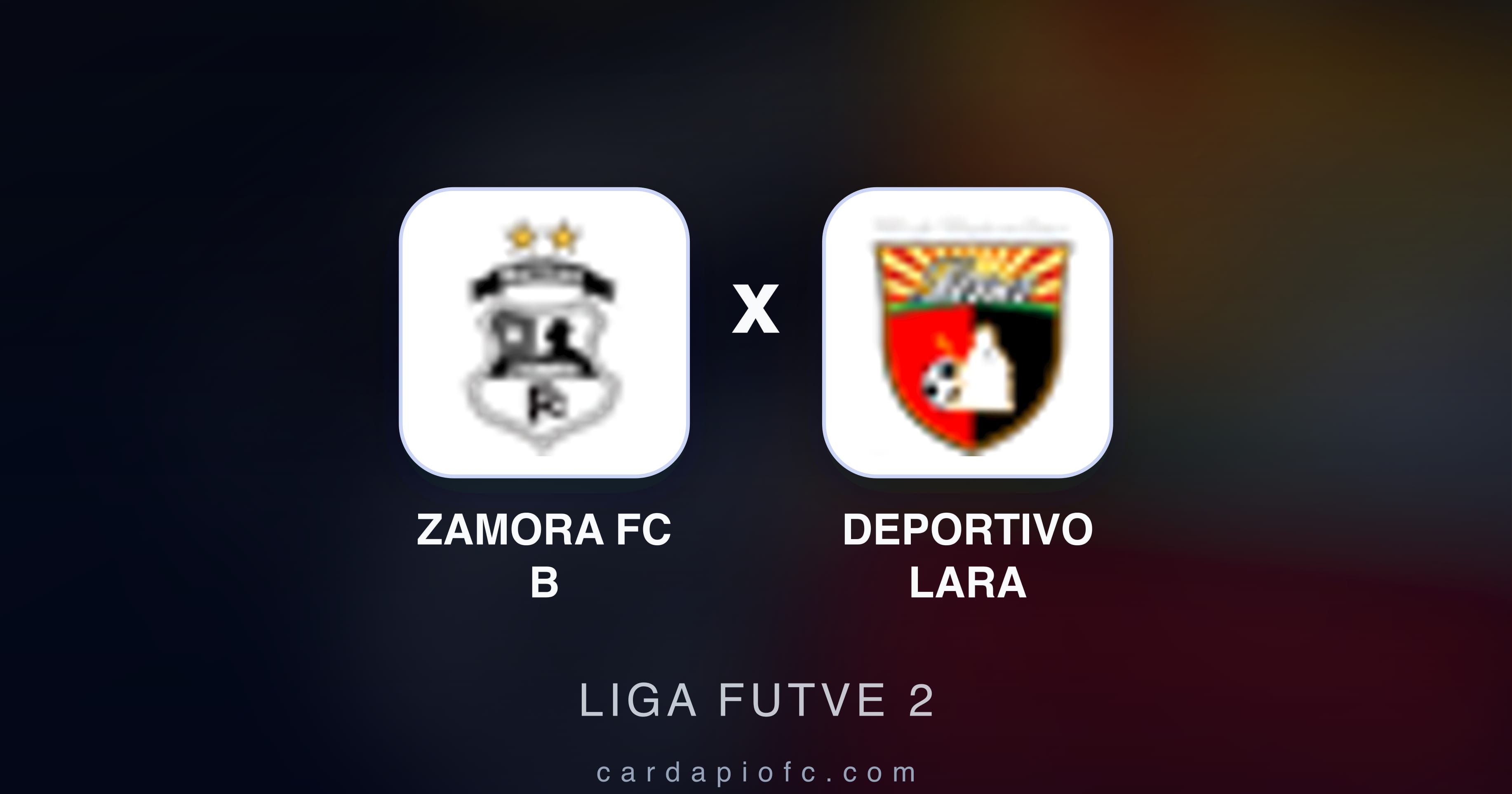 Imagen previa de Zamora FC B vs Deportivo Lara (Liga Futve 2)