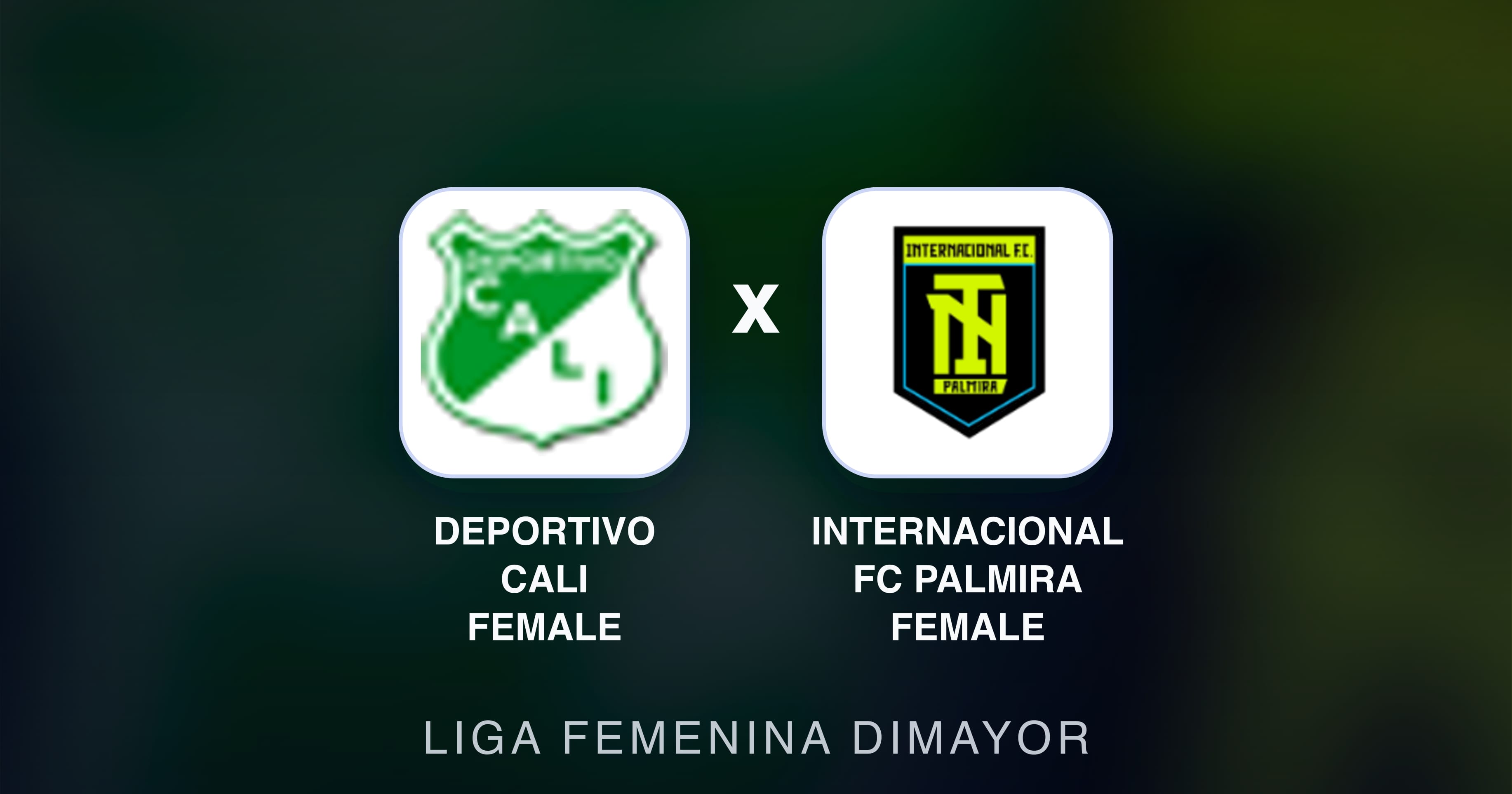 Imagen previa de Deportivo Cali Female vs Internacional FC Palmira Female (Liga Femenina Dimayor)