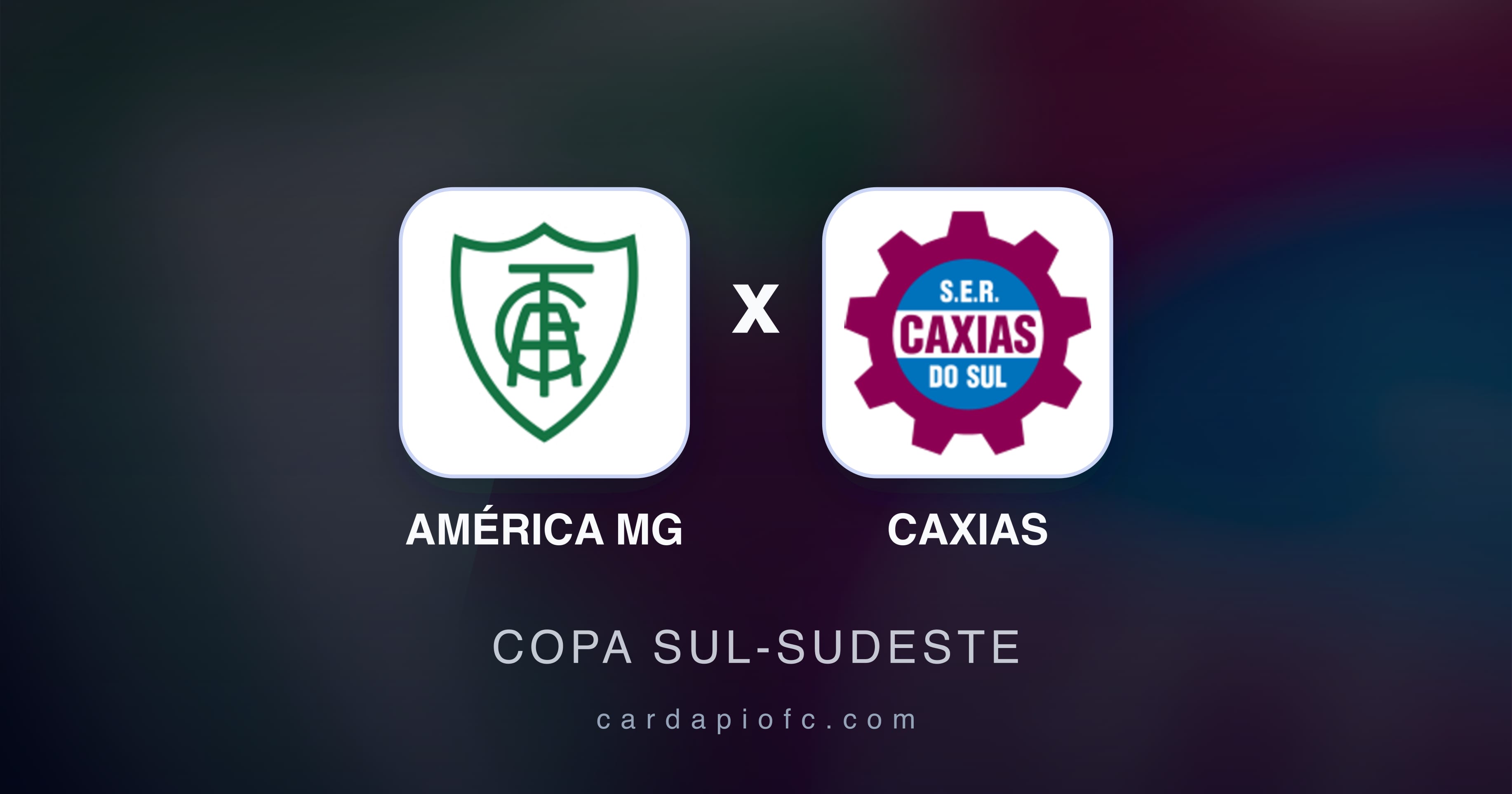 Imagen previa de América MG vs Caxias (Copa Sul-Sudeste)