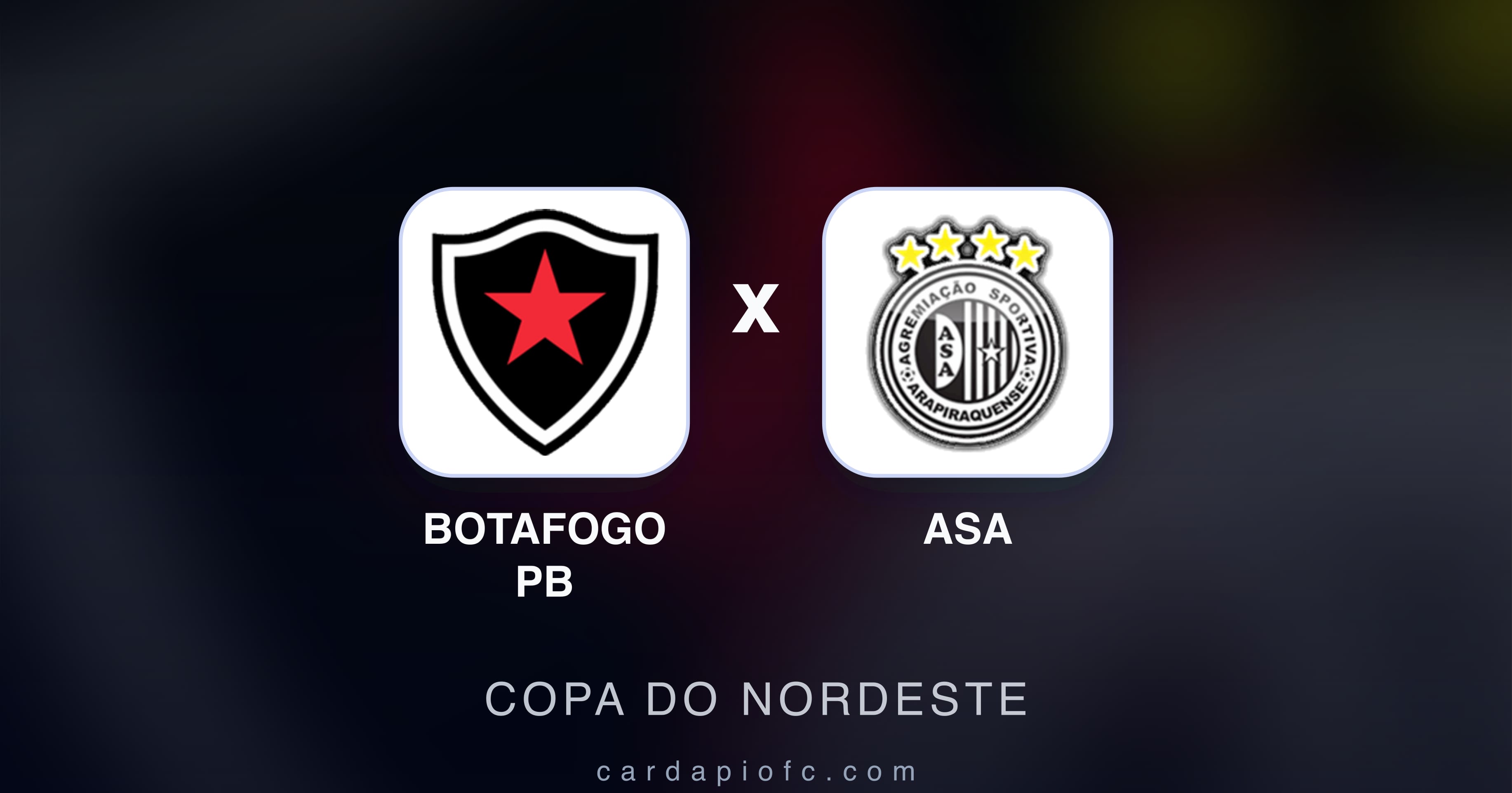 Imagen previa de Botafogo PB vs ASA (Copa do Nordeste)