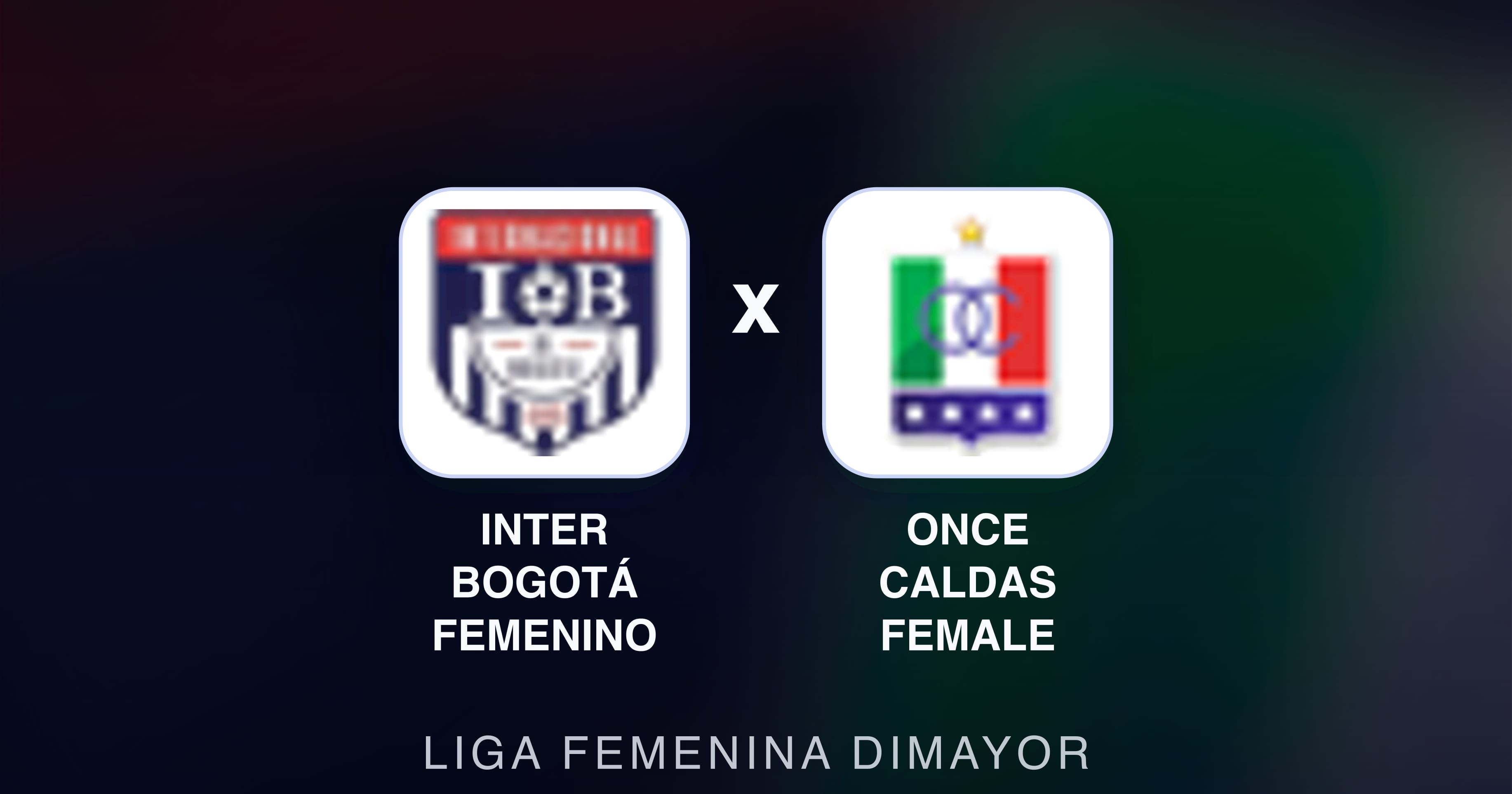 Imagen previa de Inter Bogotá Femenino vs Once Caldas Female (Liga Femenina Dimayor)