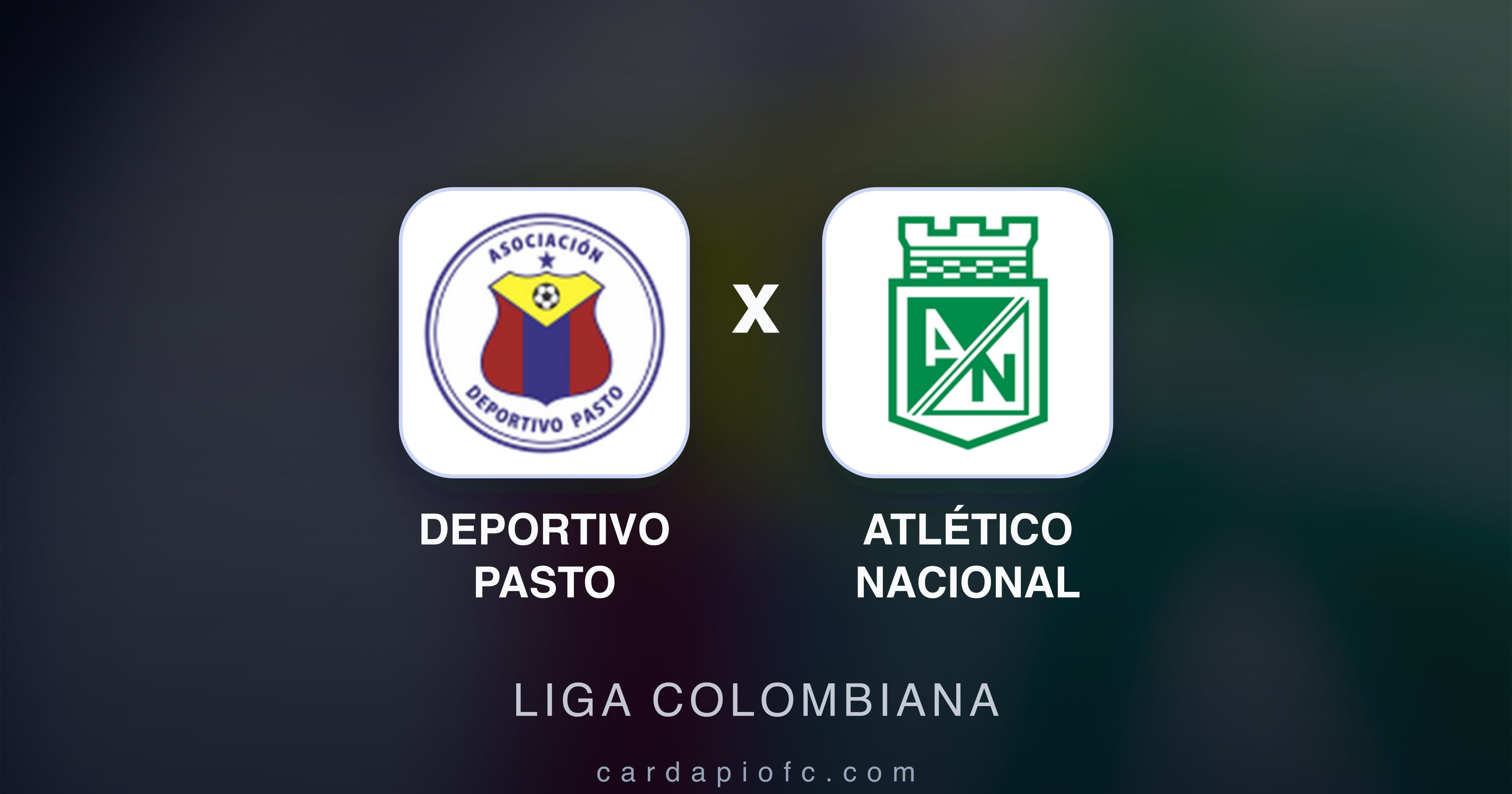 Imagen previa de Deportivo Pasto vs Atlético Nacional (Liga Colombiana)