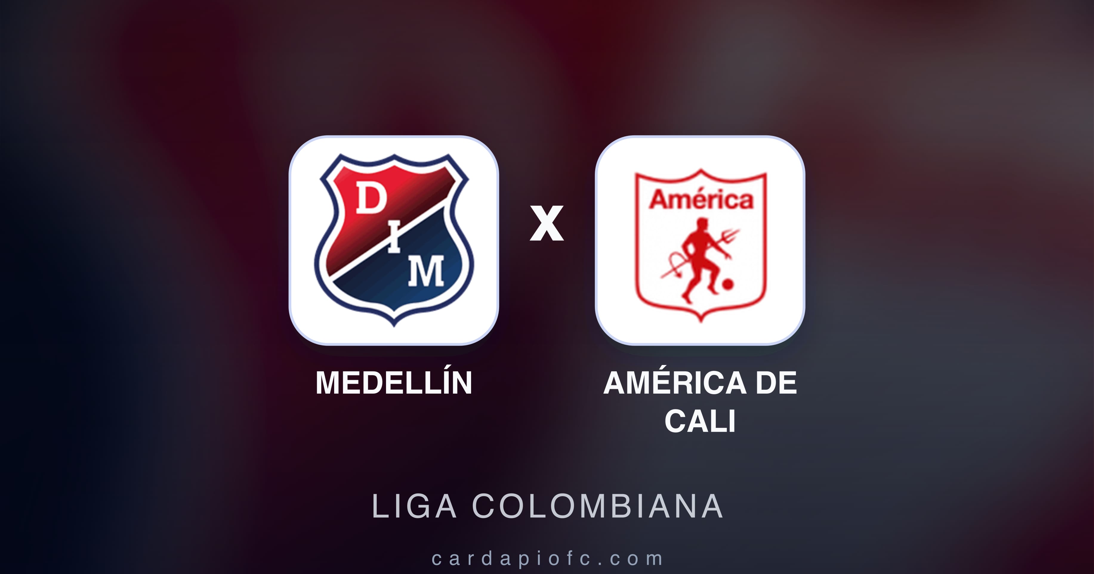 Imagen previa de Medellín vs América de Cali (Liga Colombiana)