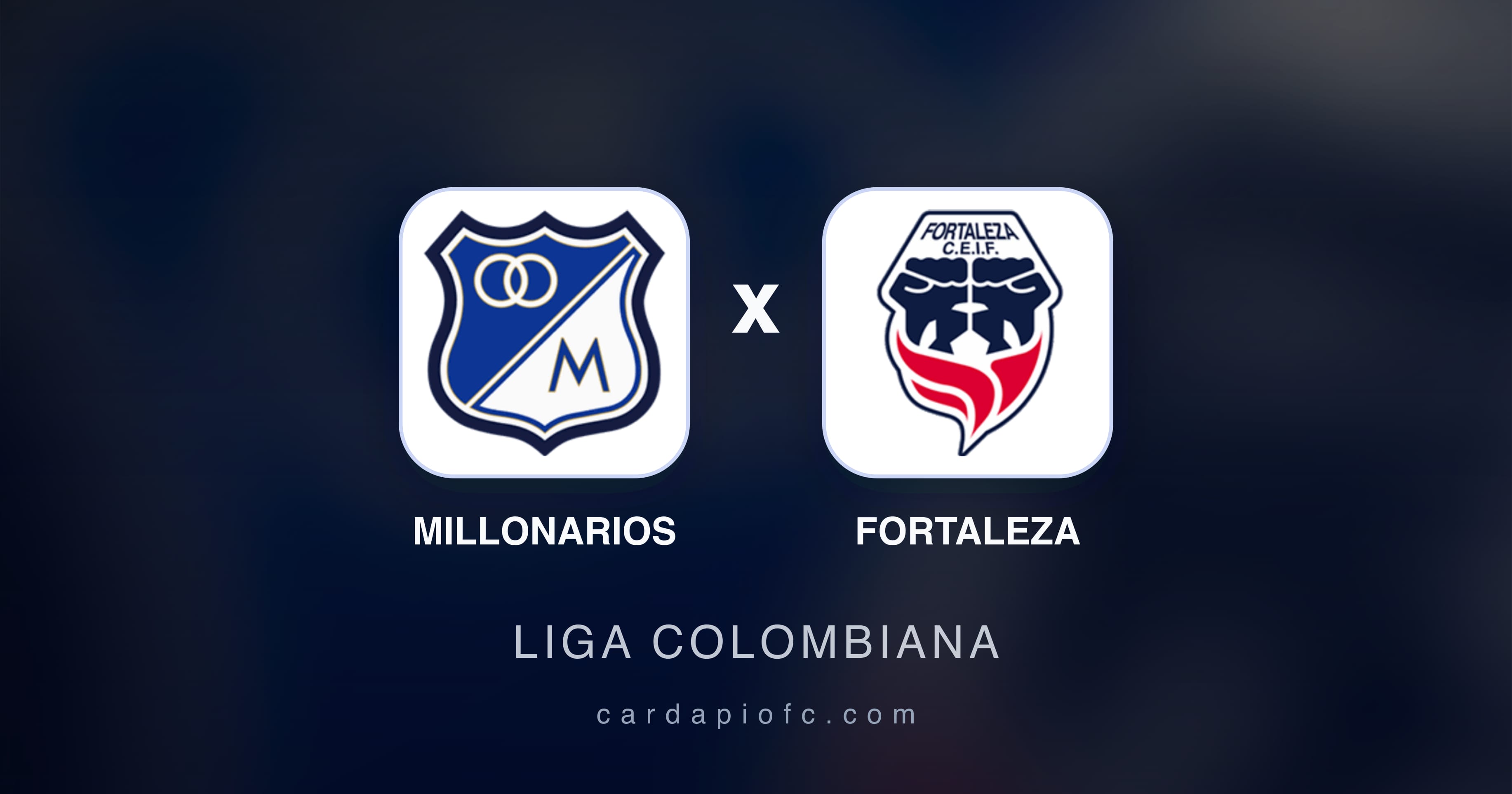 Imagen previa de Millonarios vs Fortaleza (Liga Colombiana)