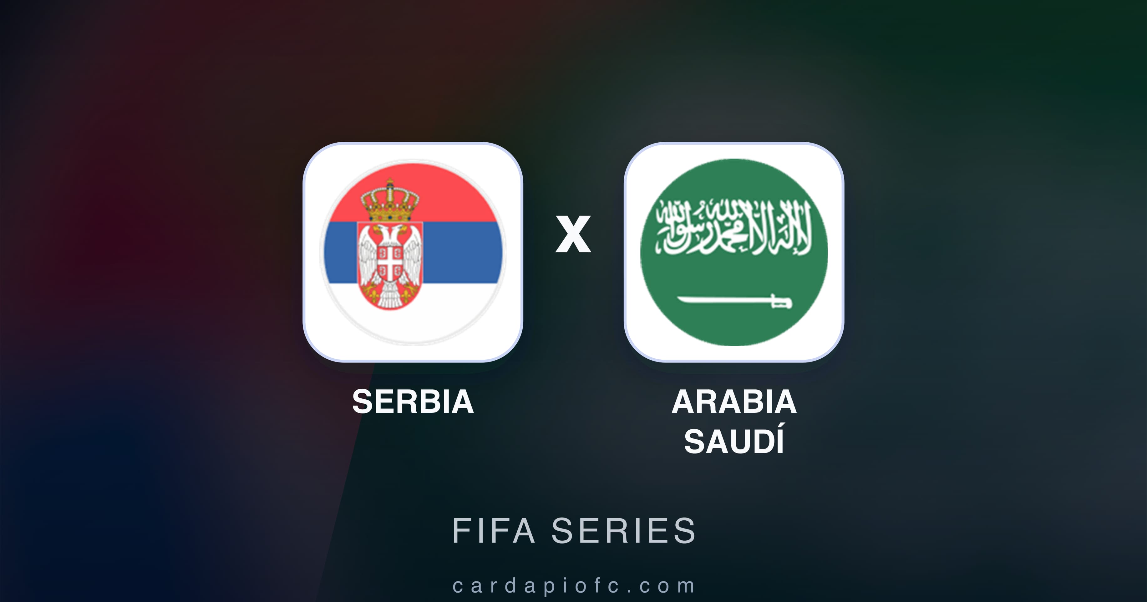 Imagen previa de Serbia vs Arabia Saudí (FIFA Series)