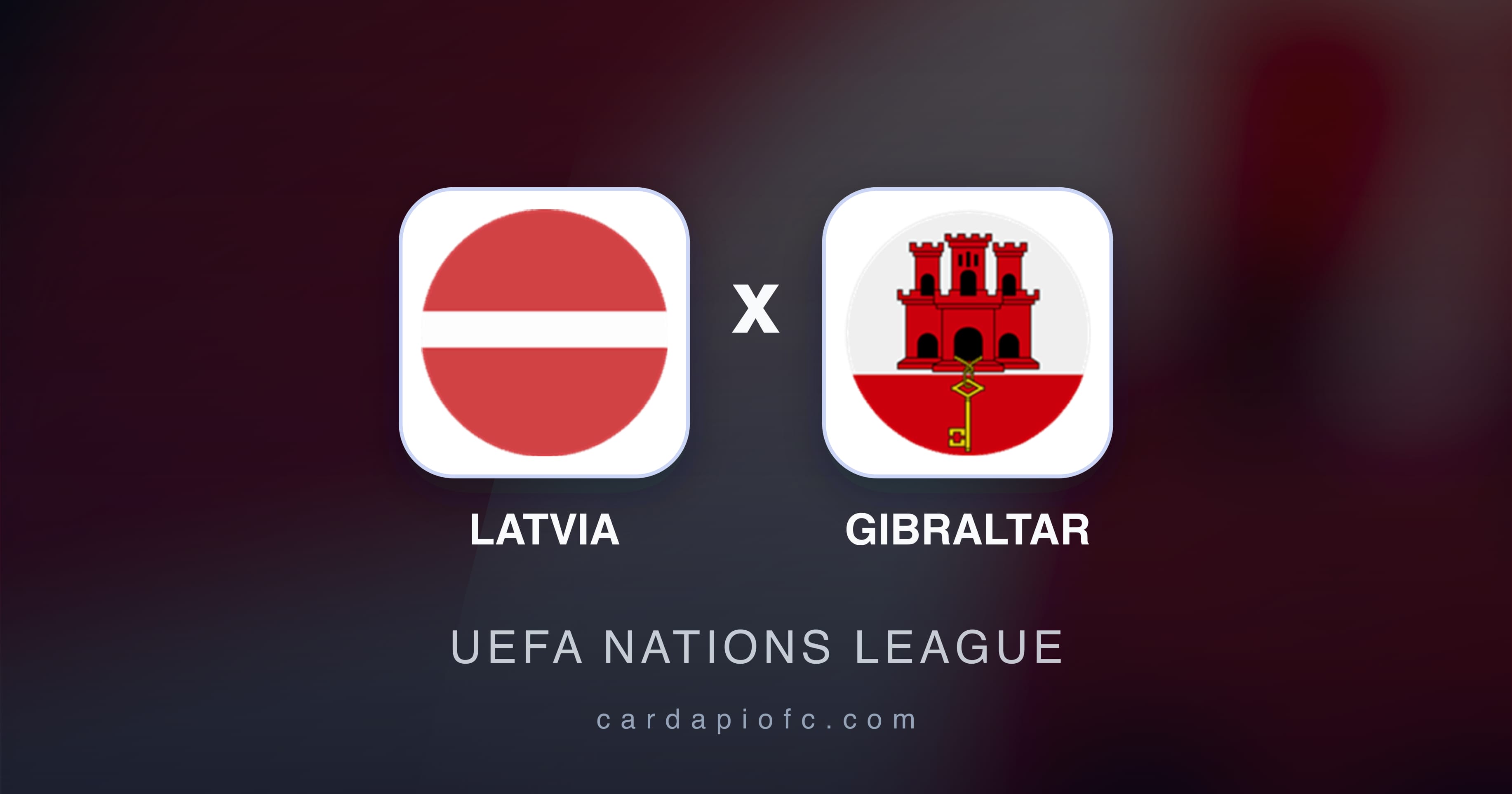 Imagen previa de Latvia vs Gibraltar (UEFA Nations League)