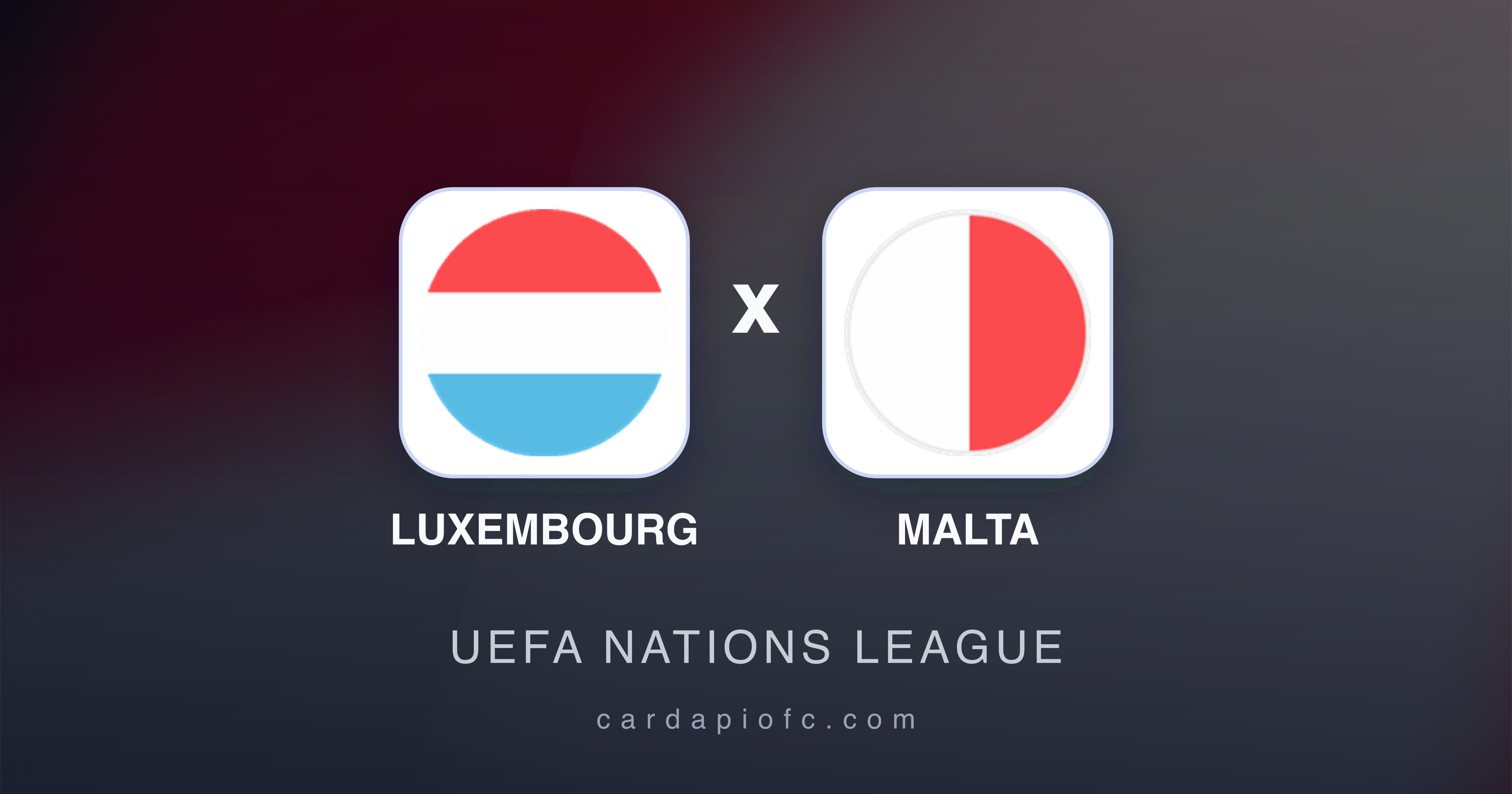 Imagen previa de Luxembourg vs Malta (UEFA Nations League)