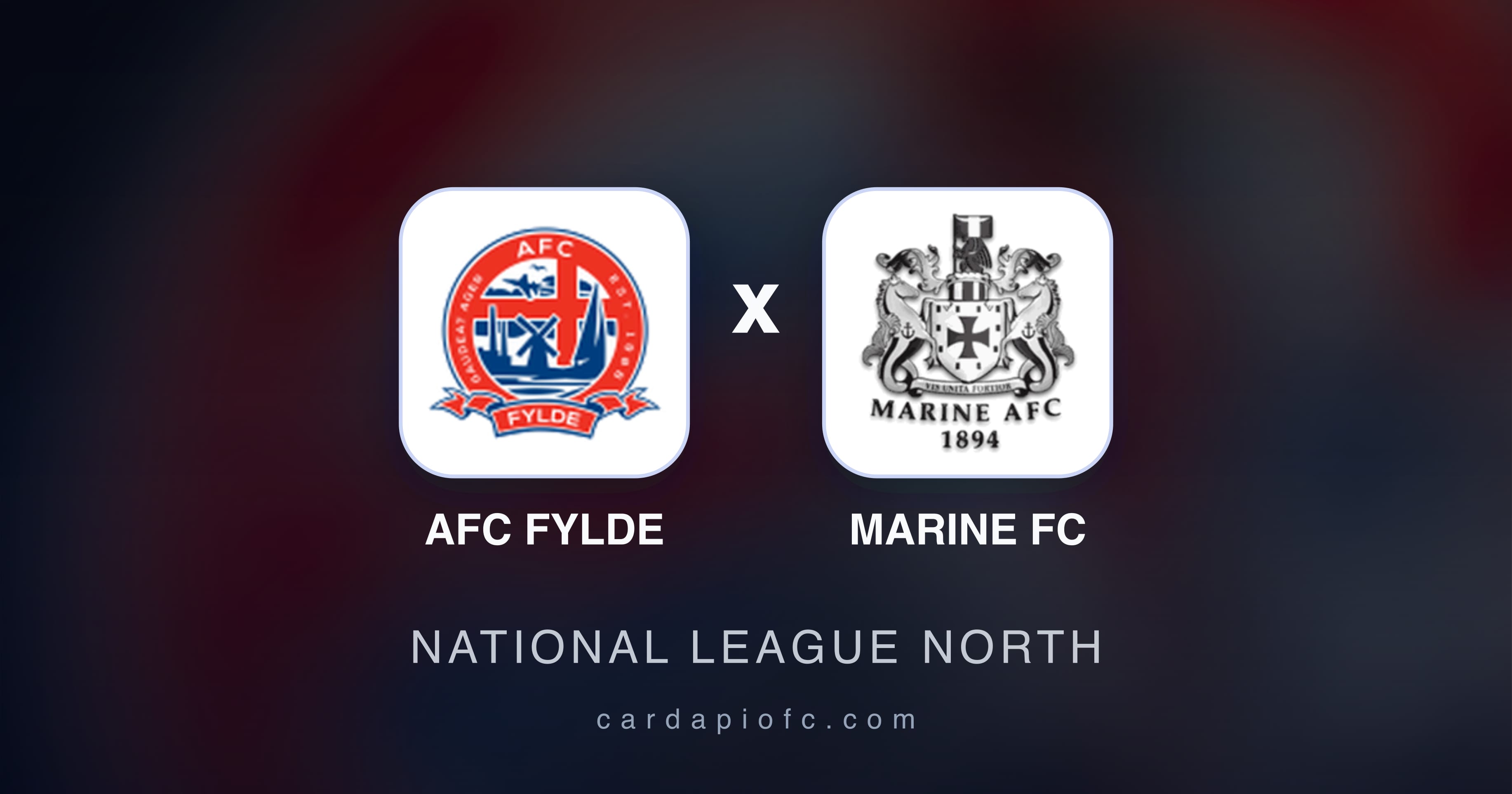 Imagen previa de AFC Fylde vs Marine FC (National League North)