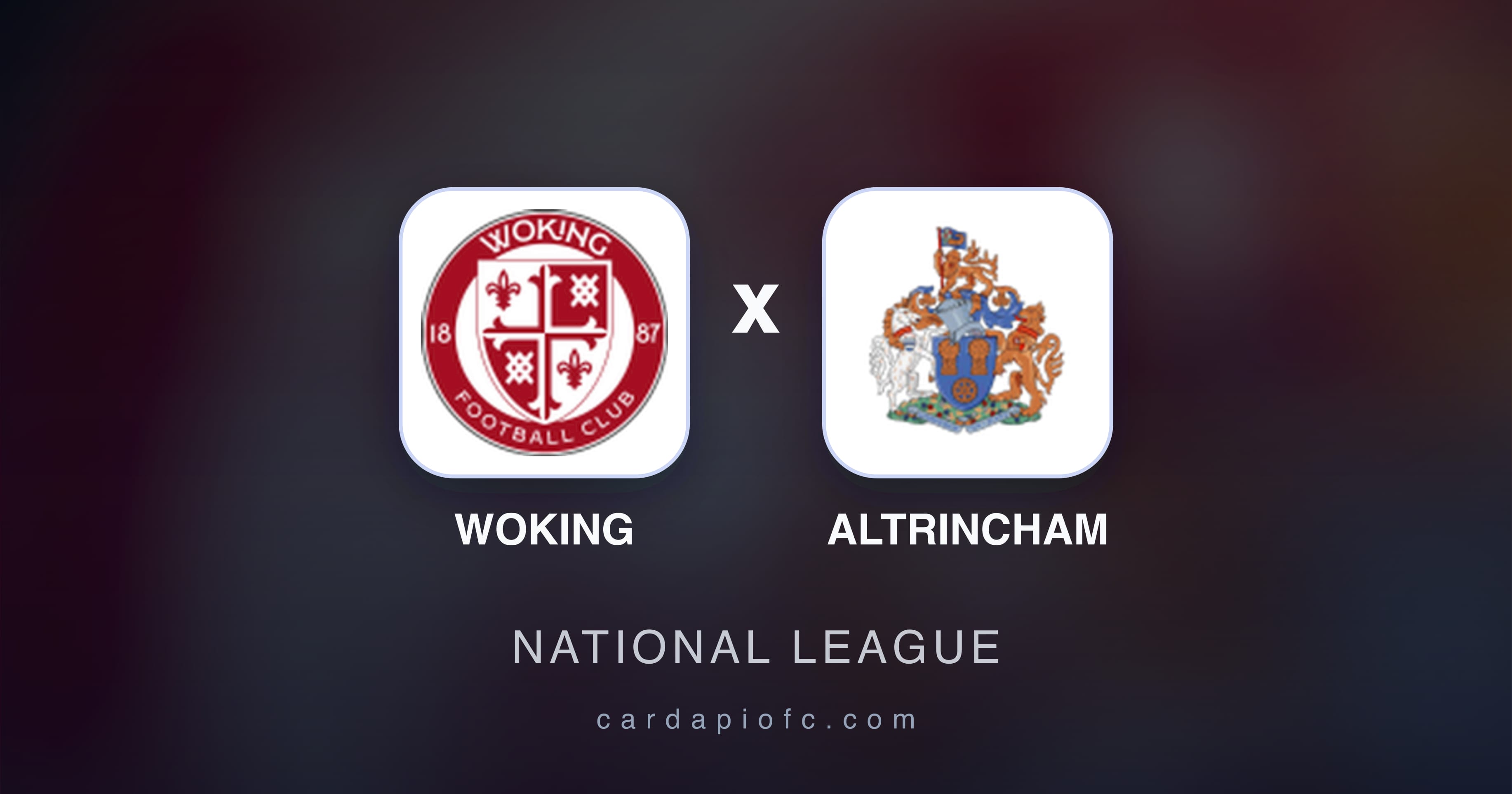 Imagen previa de Woking vs Altrincham (National League)