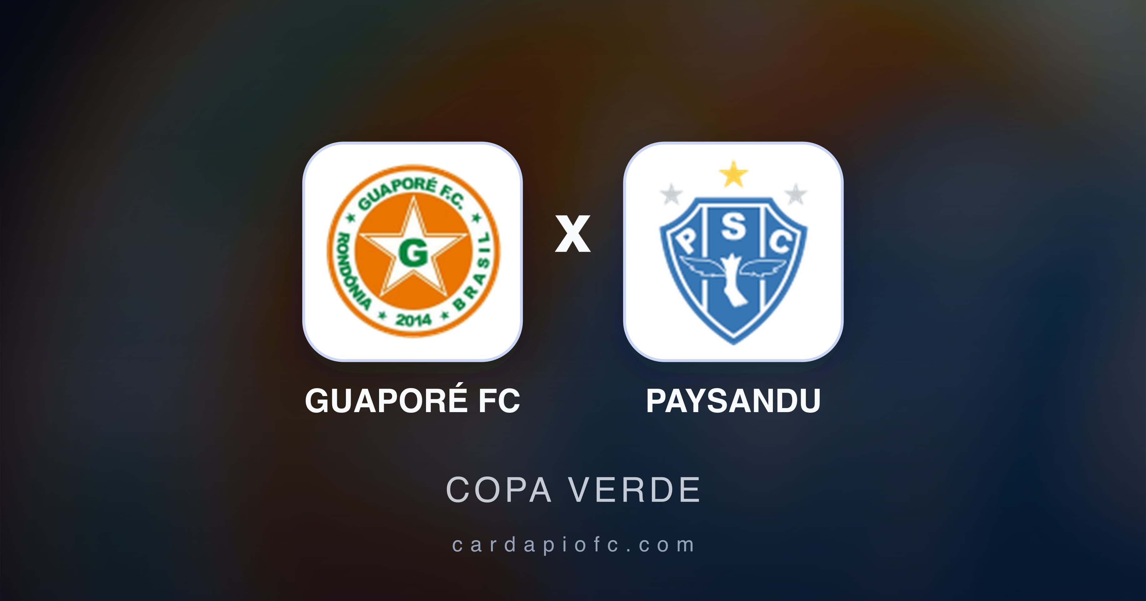 Imagen previa de Guaporé FC vs Paysandu (Copa Verde)