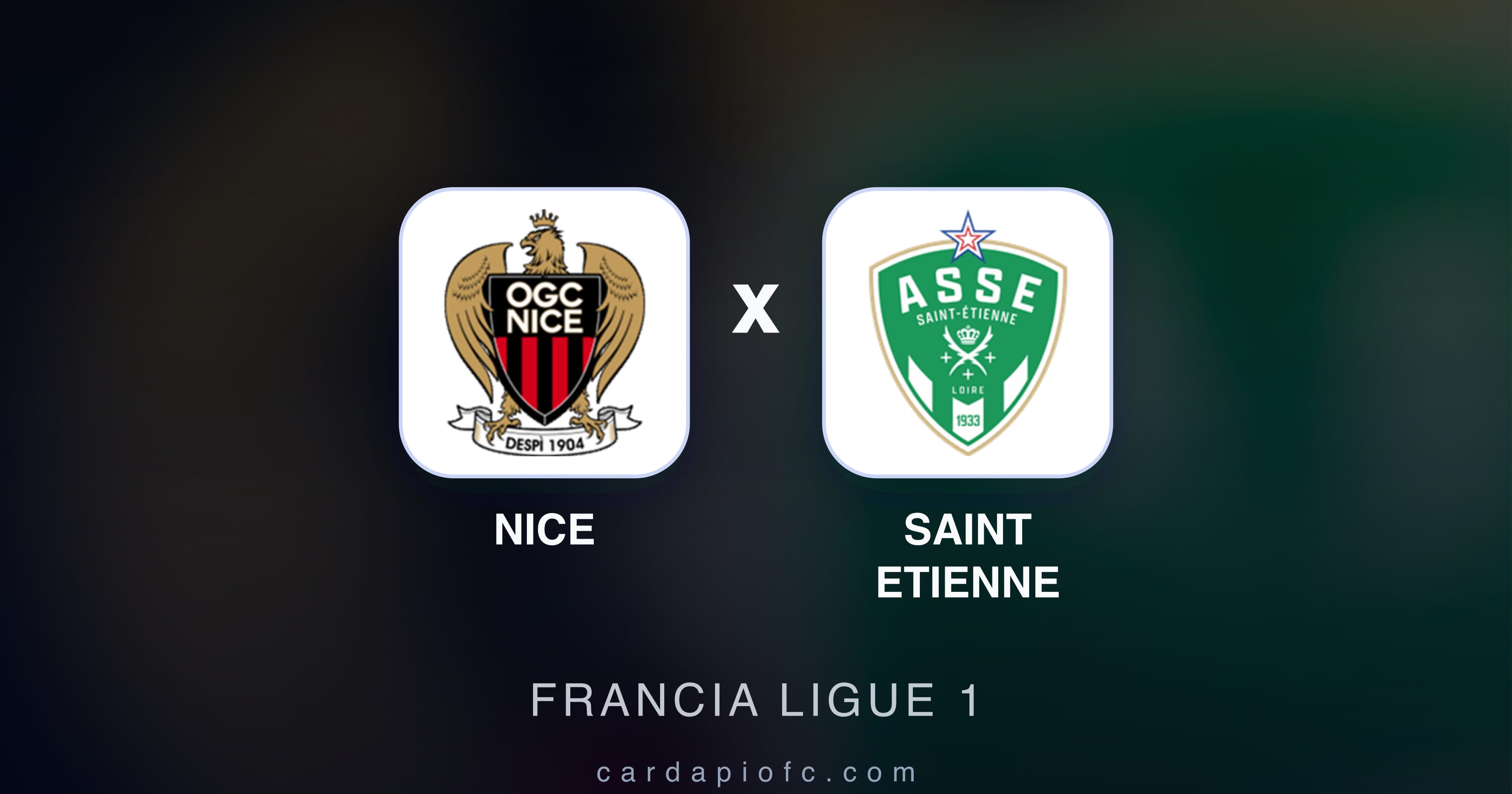 Nice बनाम Saint Etienne (Francia Ligue 1) का पूर्वावलोकन चित्र
