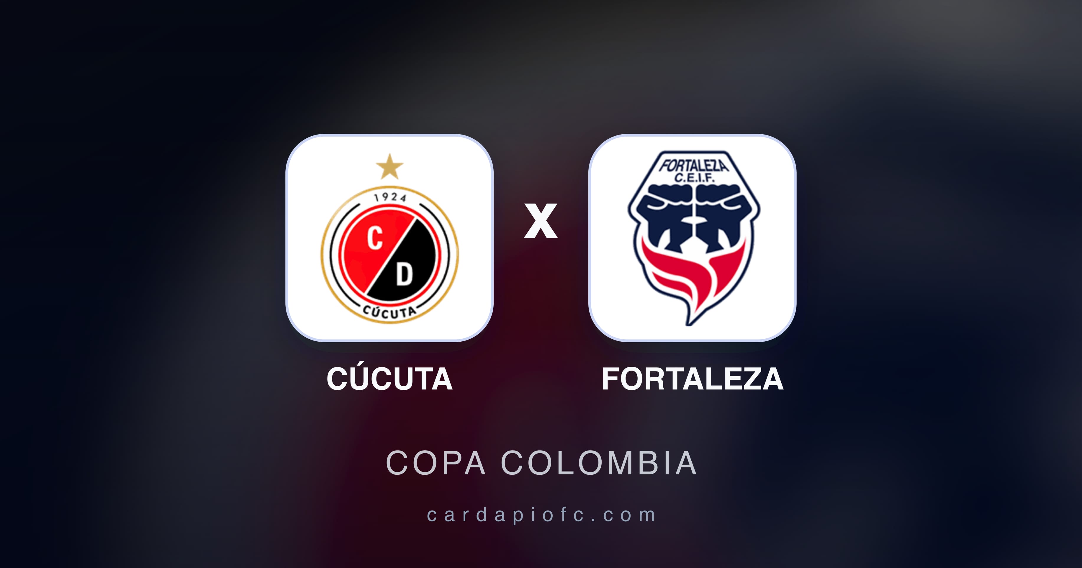 Imagen previa de Cúcuta vs Fortaleza (Copa Colombia)