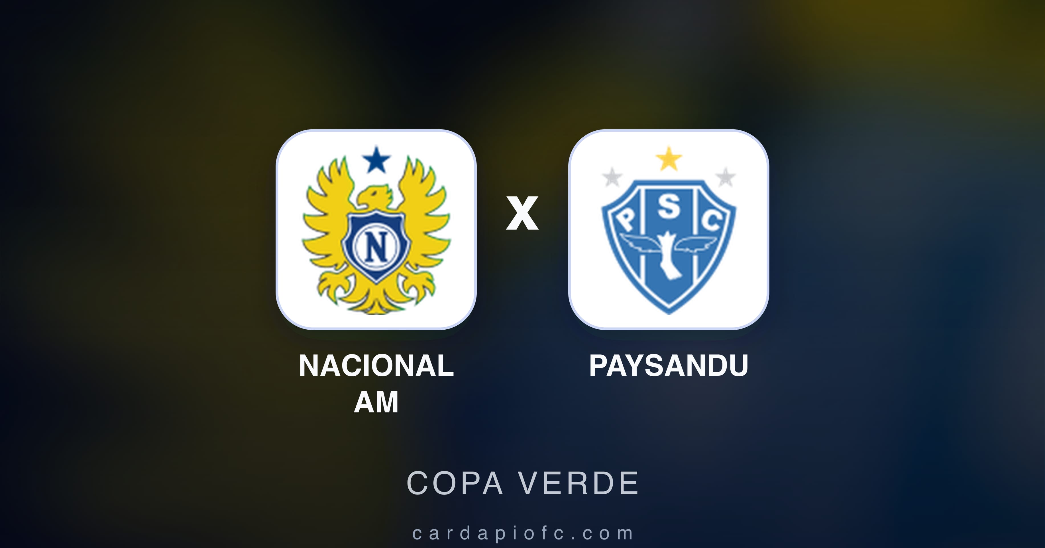 Imagen previa de Nacional AM vs Paysandu (Copa Verde)
