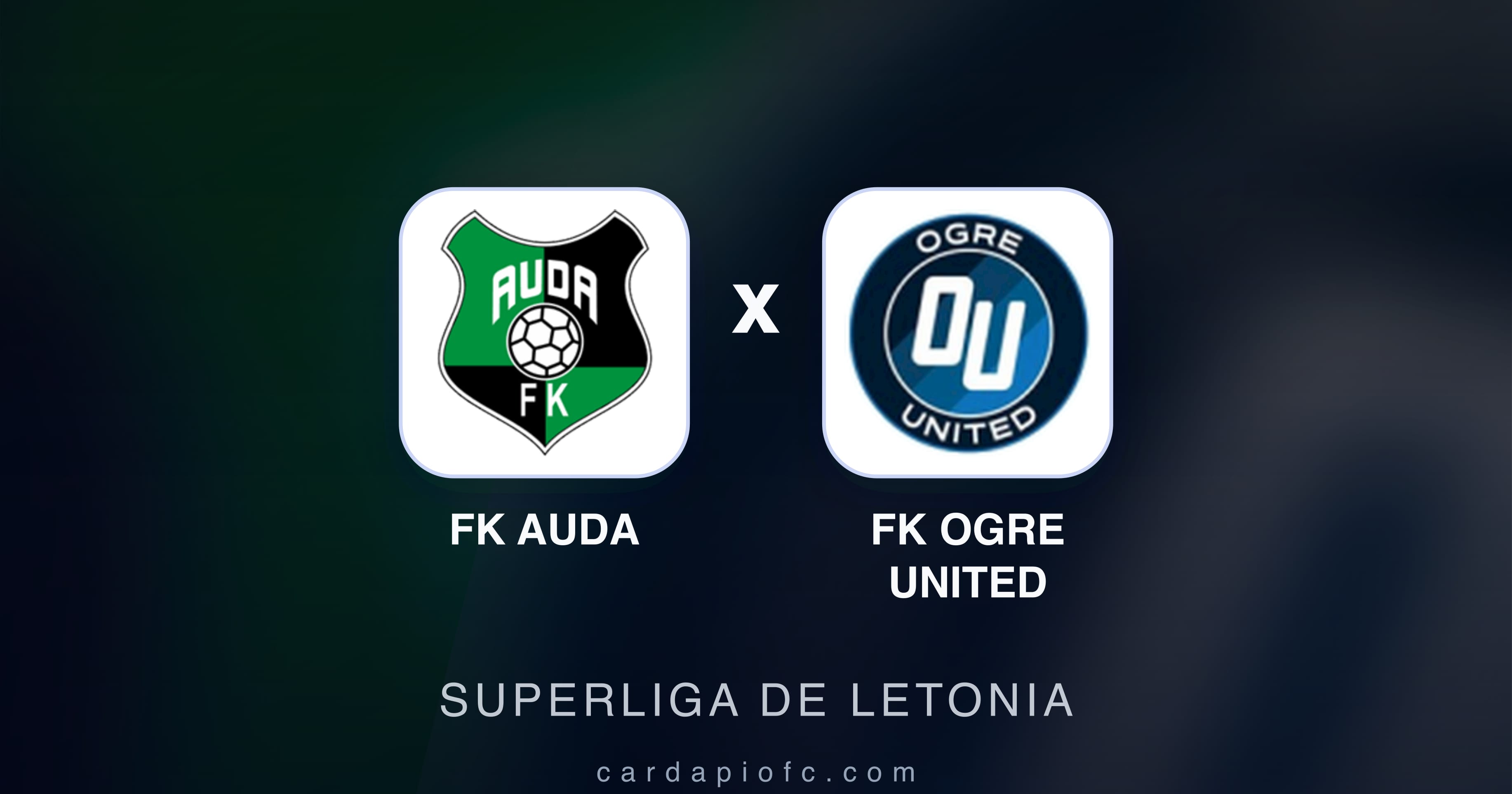 Imagen previa de FK Auda vs FK Ogre United (Superliga de Letonia)
