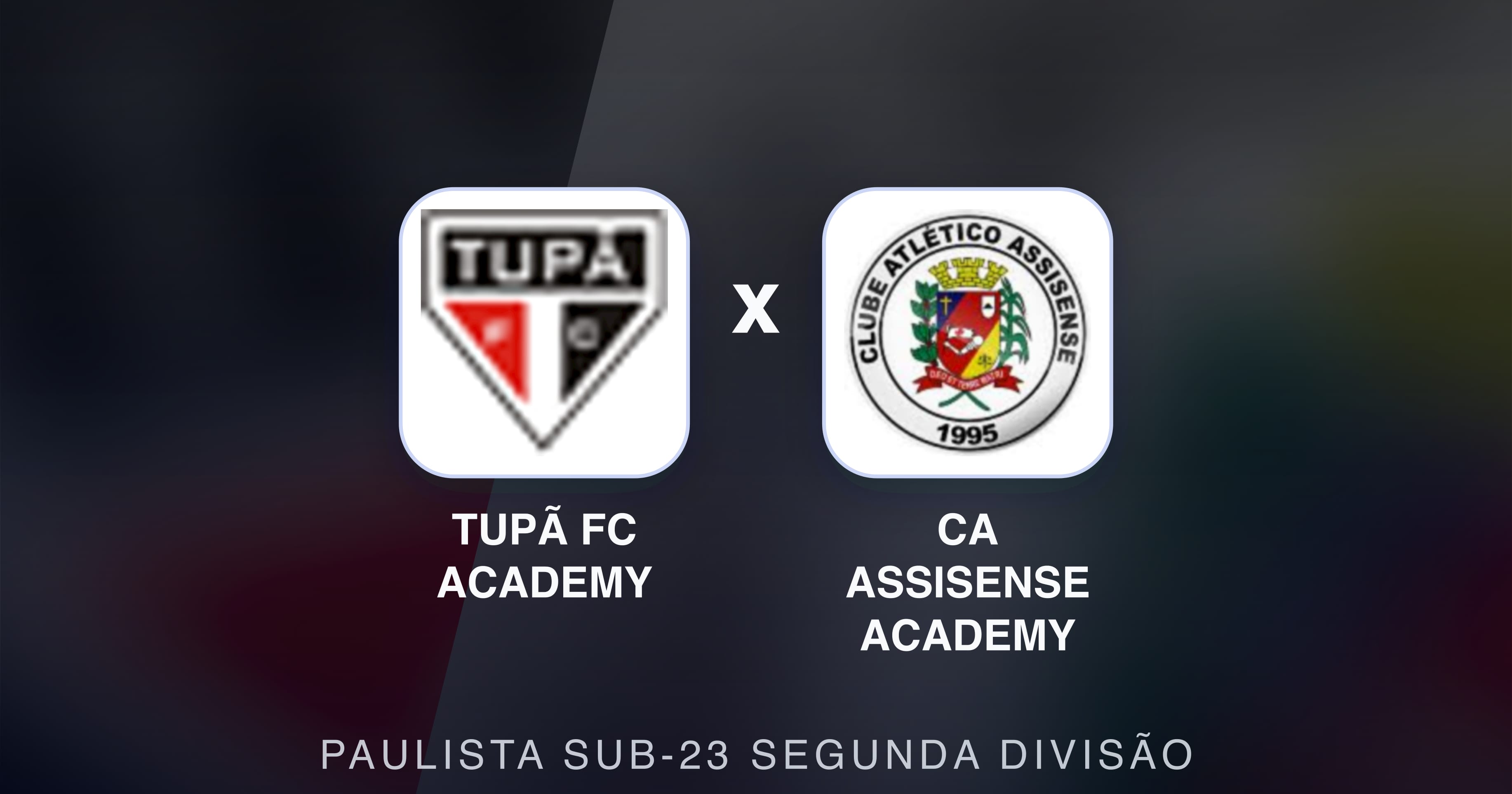 Imagen previa de Tupã FC Academy vs CA Assisense Academy (Paulista Sub-23 Segunda Divisão)