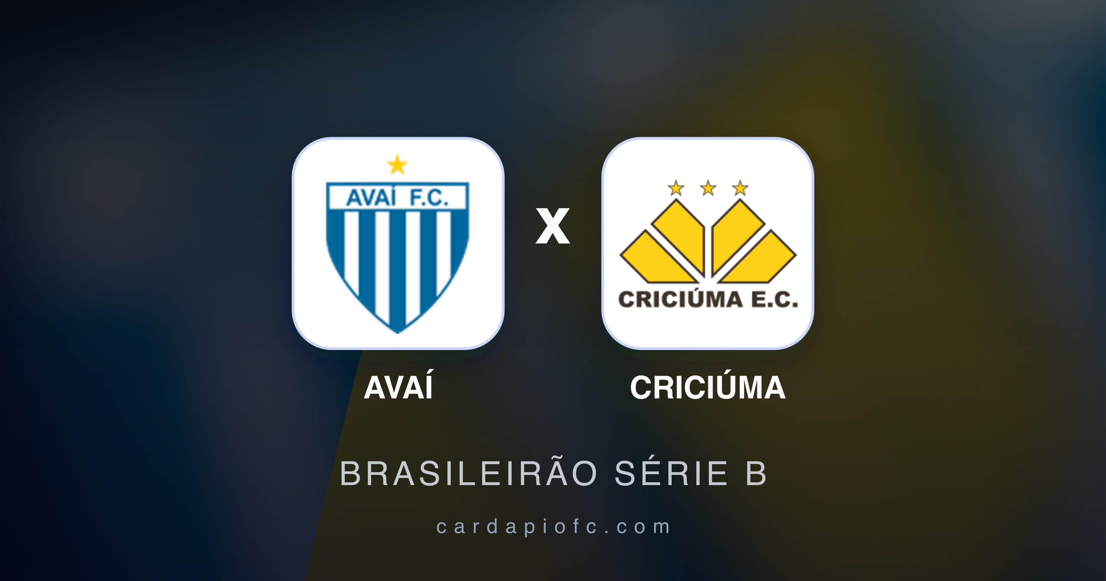 Imagen previa de Avaí vs Criciúma (Brasileirão Série B)