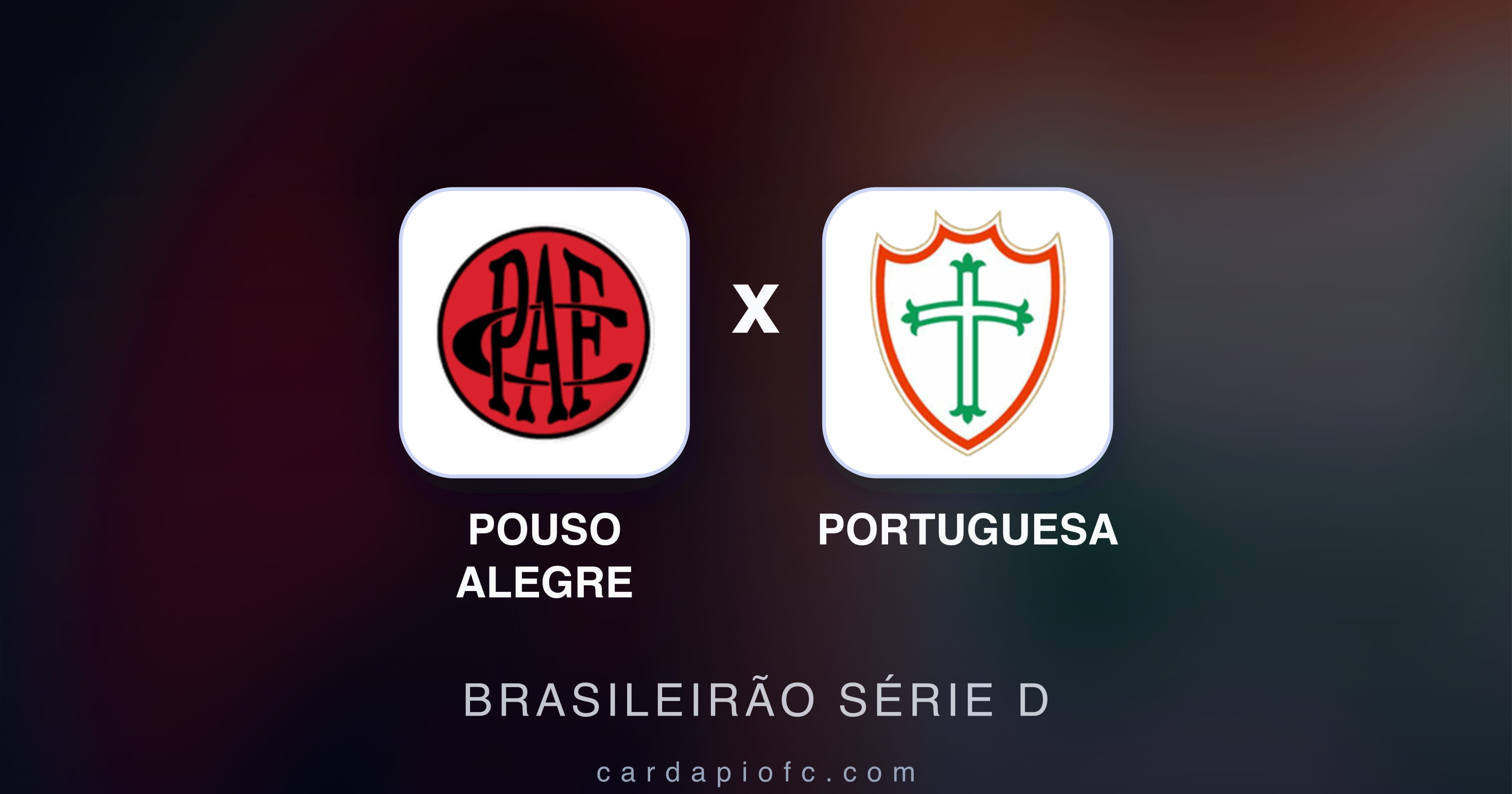 Pouso Alegre बनाम Portuguesa (Brasileirão Série D) का पूर्वावलोकन चित्र