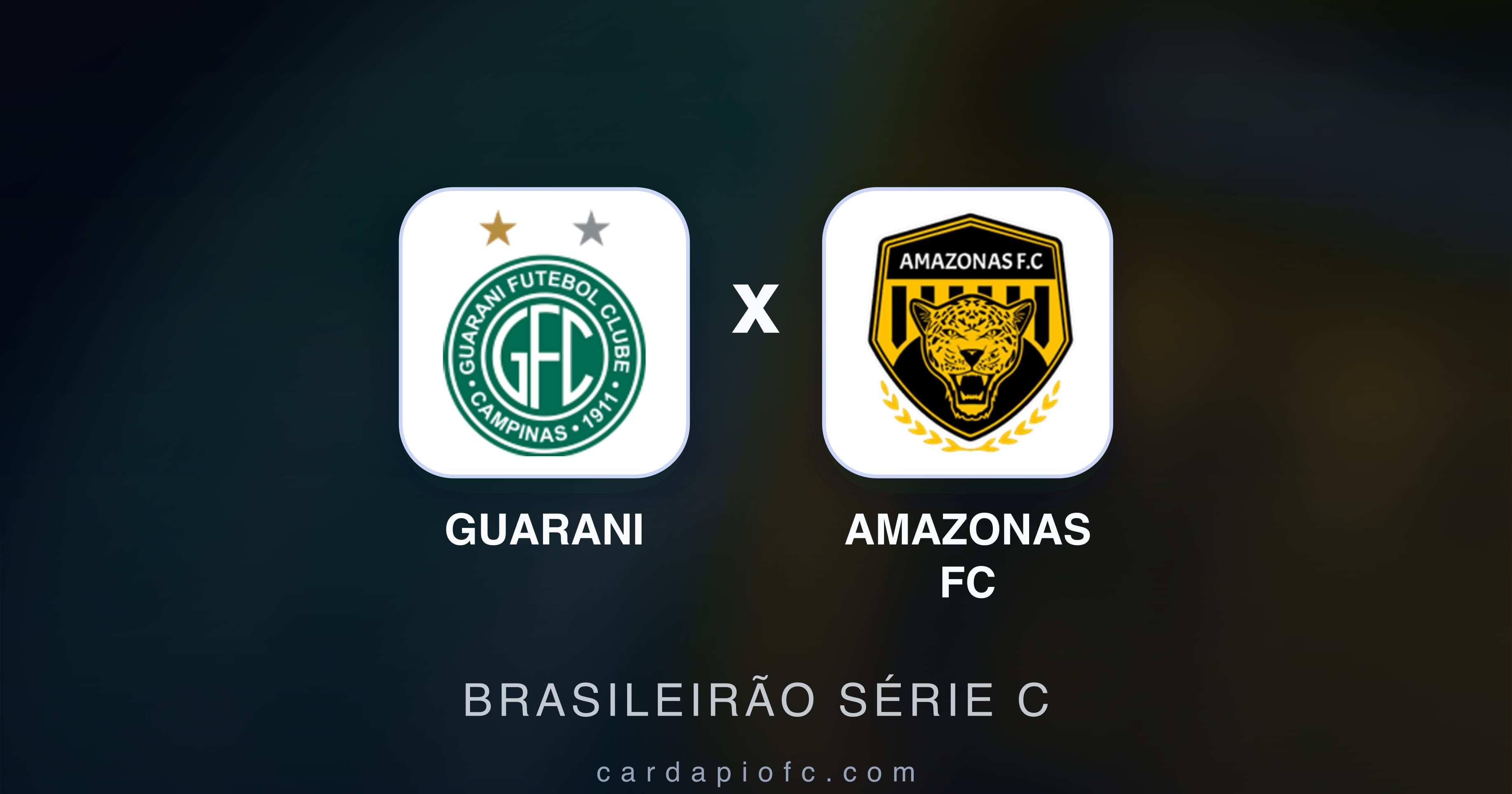 Imagen previa de Guarani vs Amazonas FC (Brasileirão Série C)