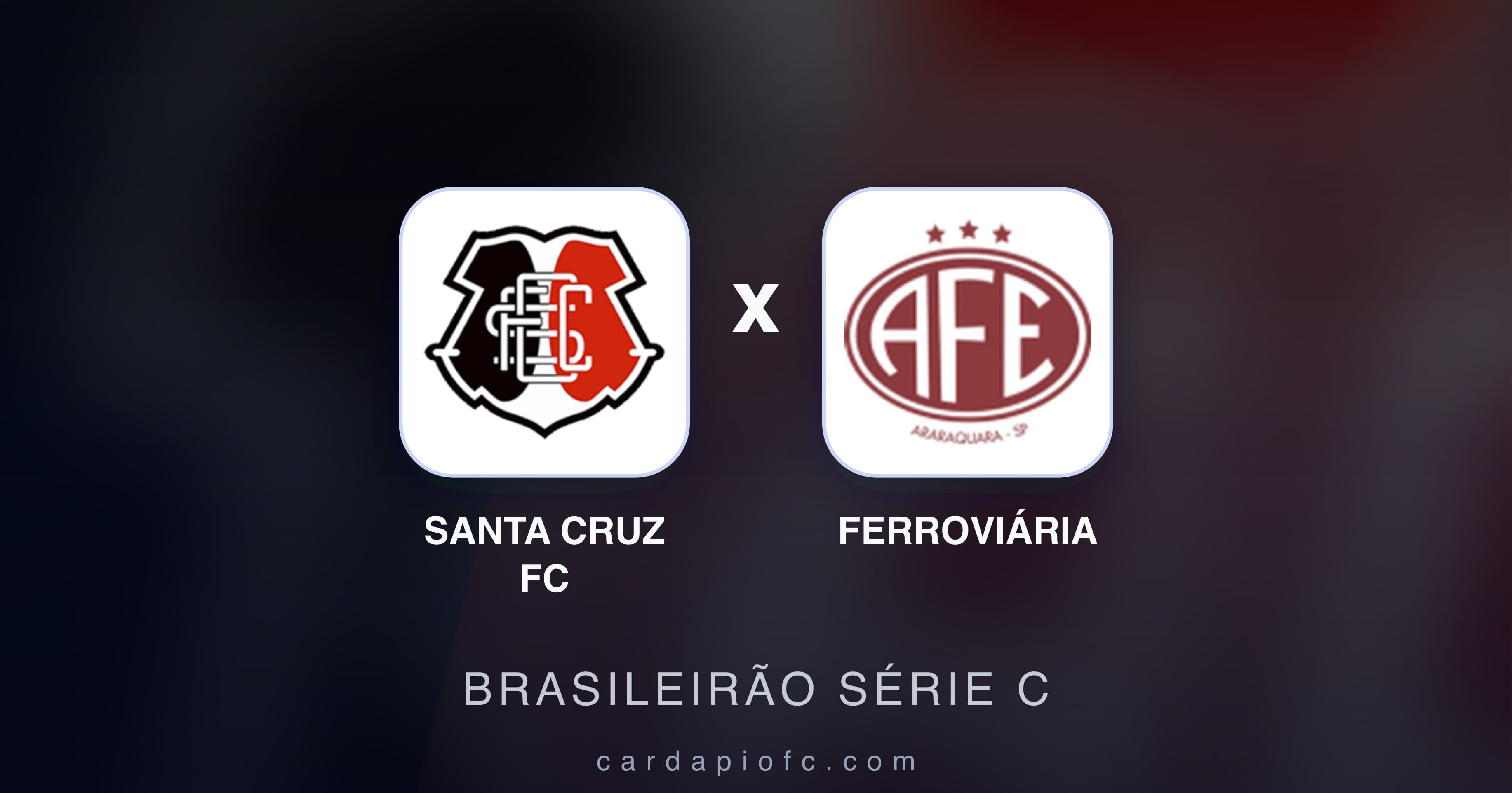 Santa Cruz FC बनाम Ferroviária (Brasileirão Série C) का पूर्वावलोकन चित्र