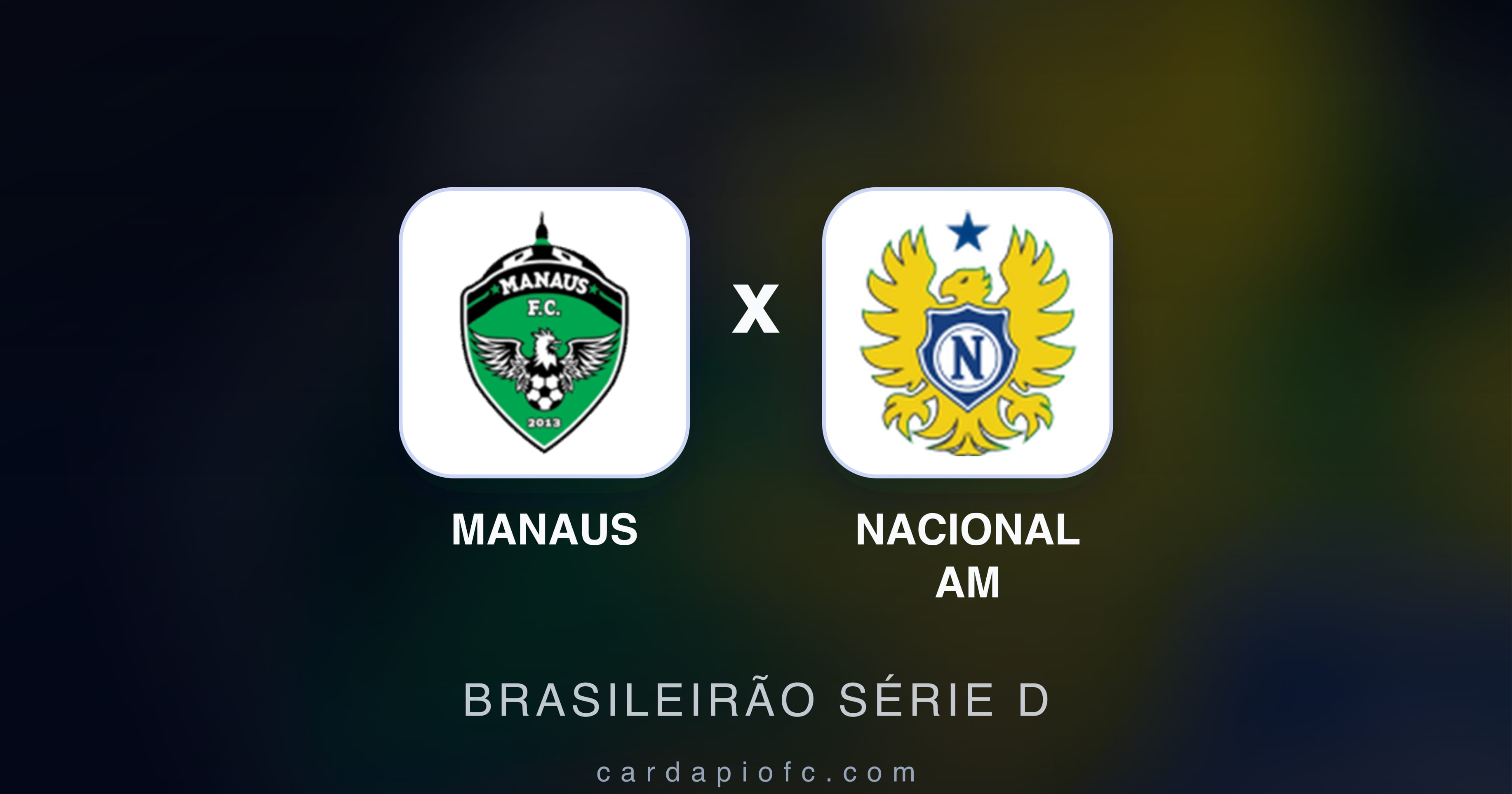 Manaus बनाम Nacional AM (Brasileirão Série D) का पूर्वावलोकन चित्र