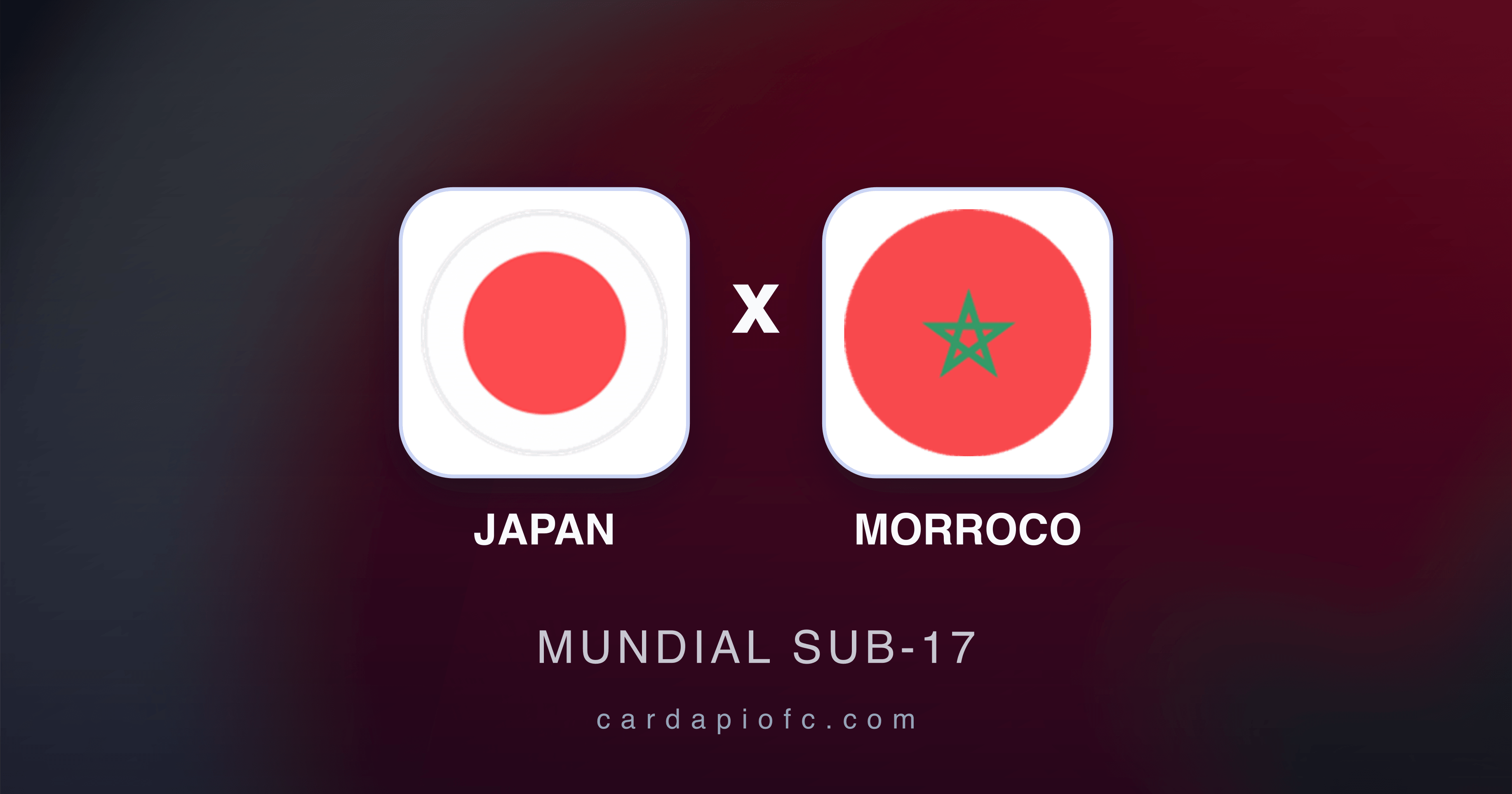 Japan x Morroco - Mundial Sub-17 prévia da transmissão