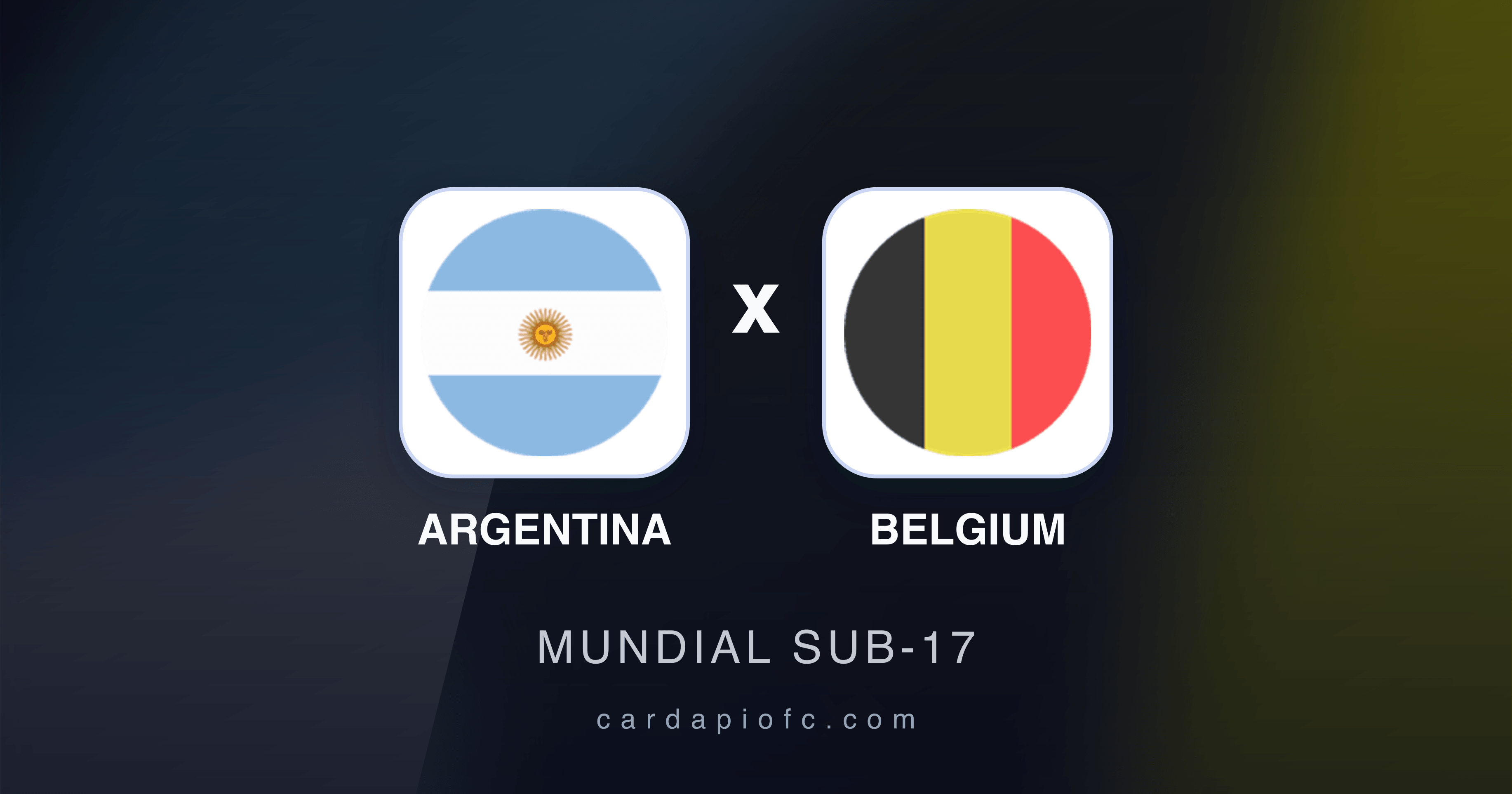 Argentina x Belgium - Mundial Sub-17 prévia da transmissão