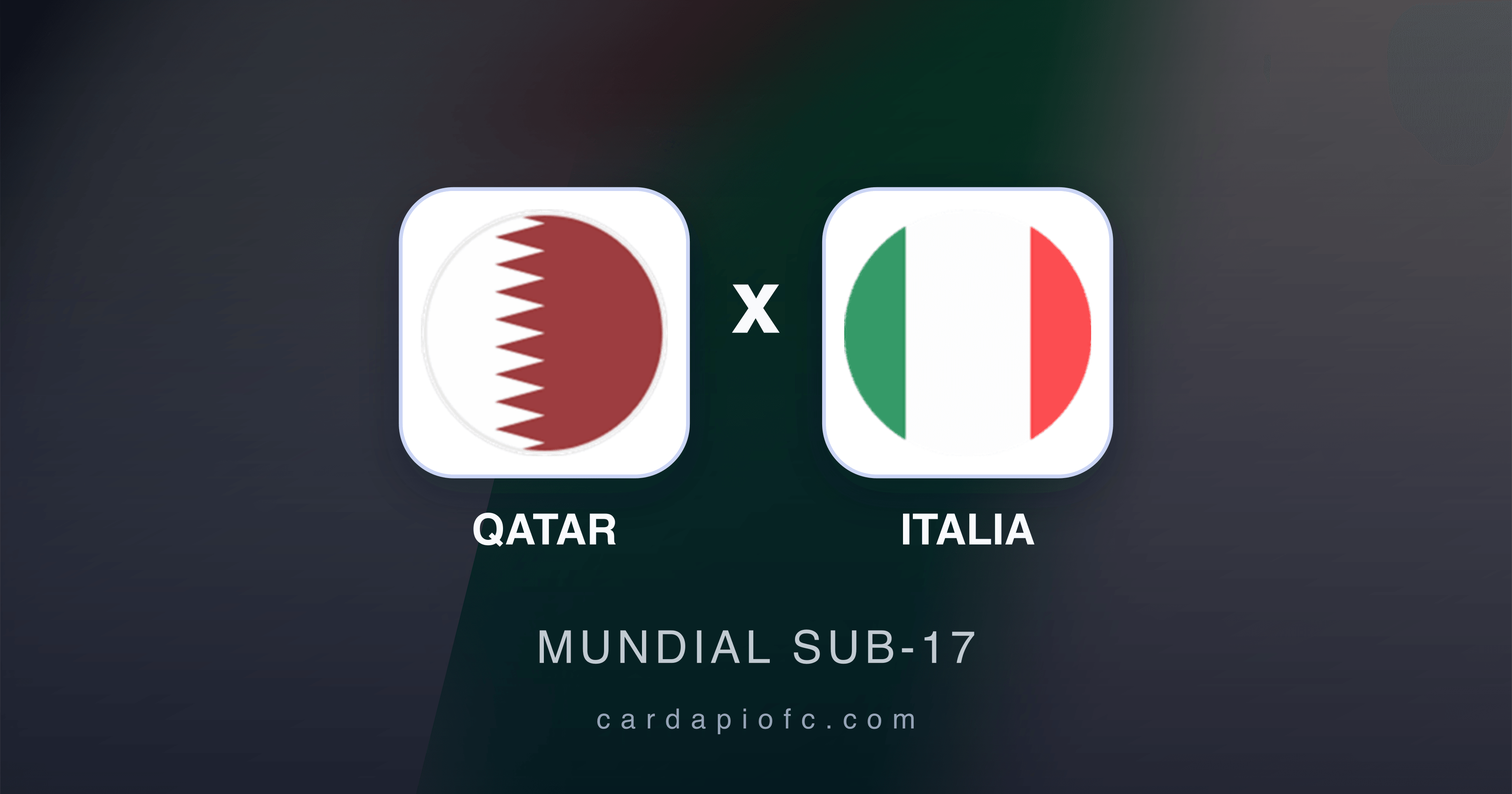 Qatar x Italia - Mundial Sub-17 prévia da transmissão