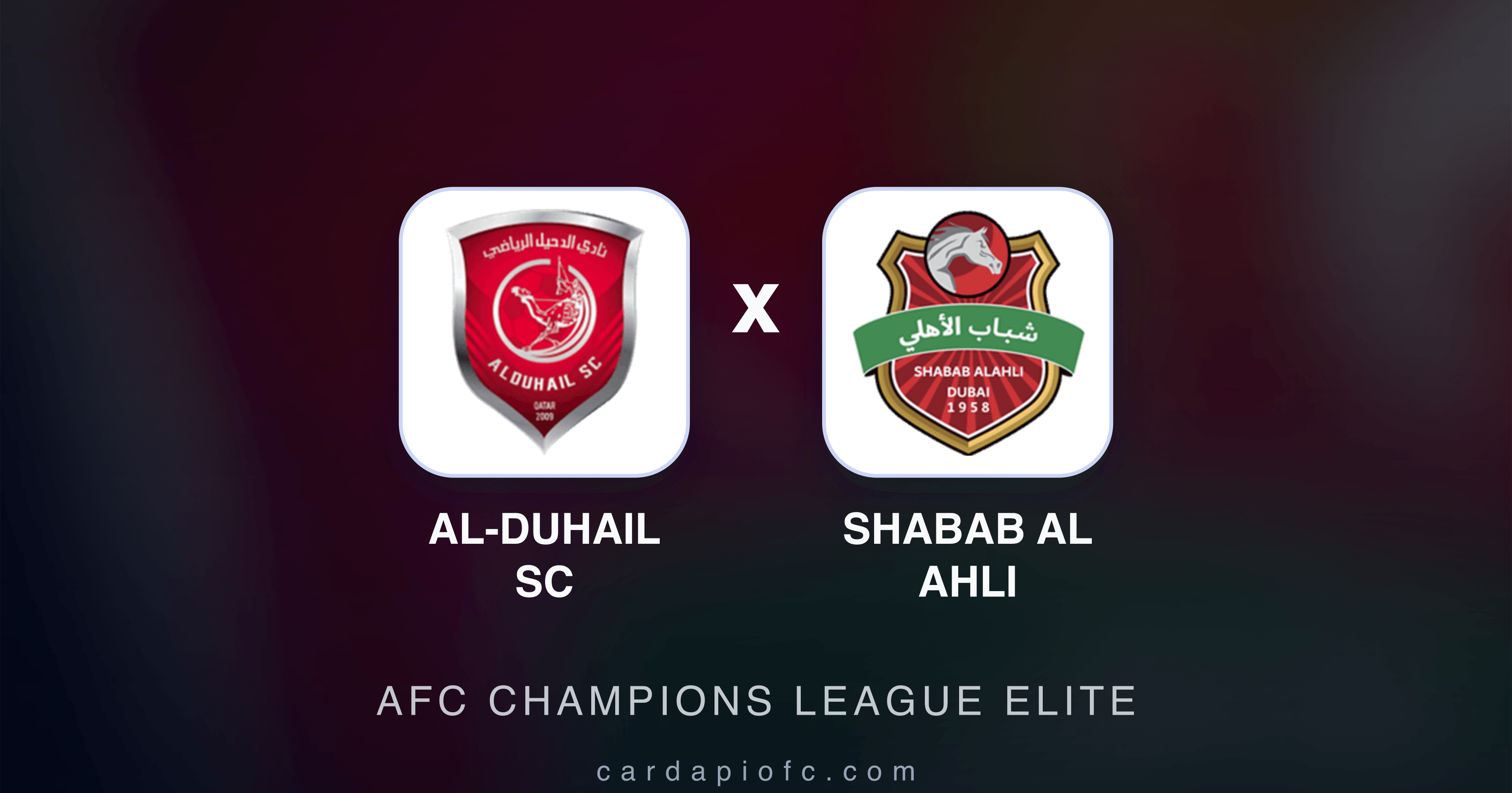 Al-Duhail SC x Shabab Al Ahli - AFC Champions League Elite prévia da transmissão