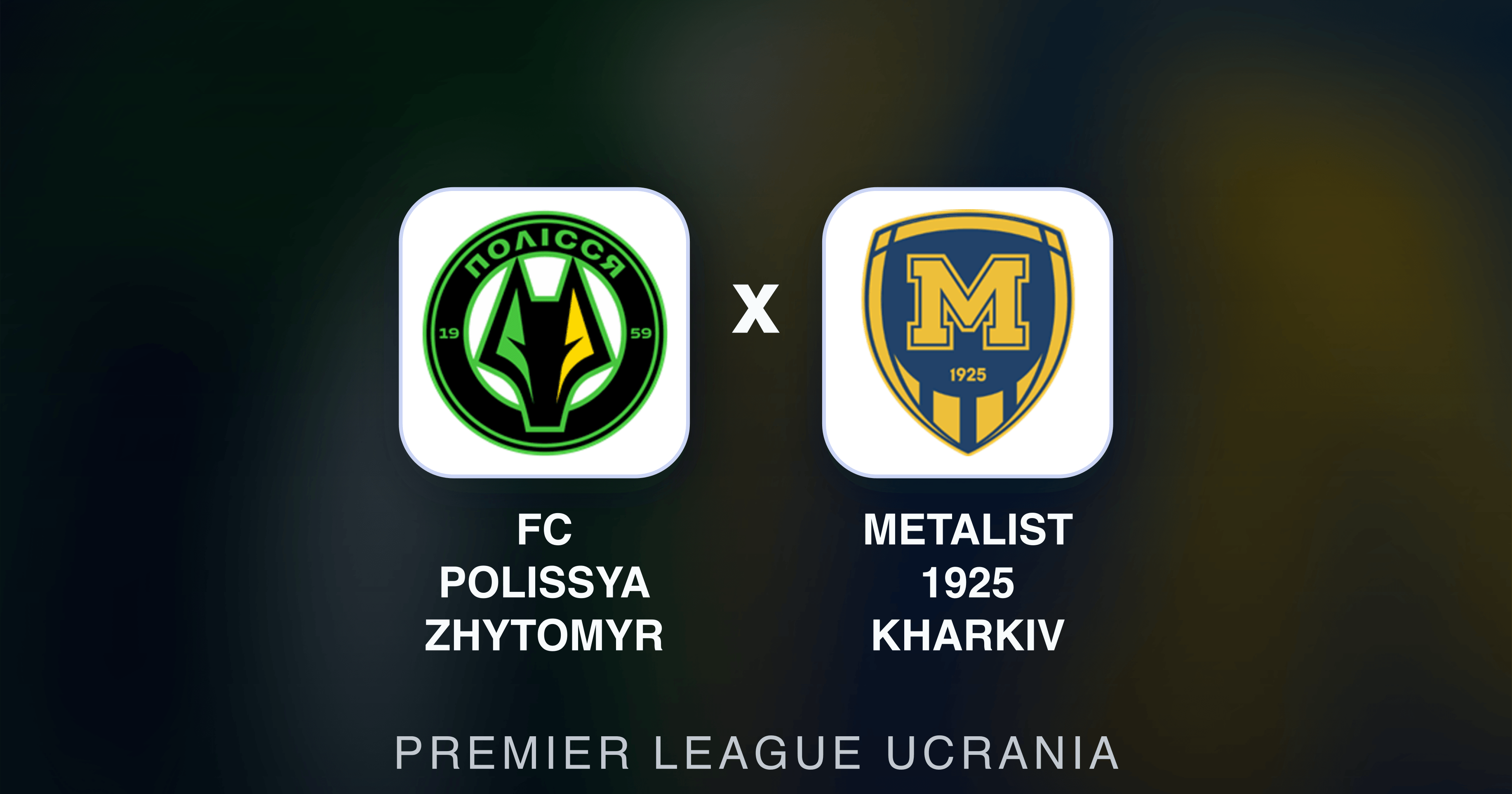 FC Polissya Zhytomyr x Metalist 1925 Kharkiv - Premier League Ucrania prévia da transmissão