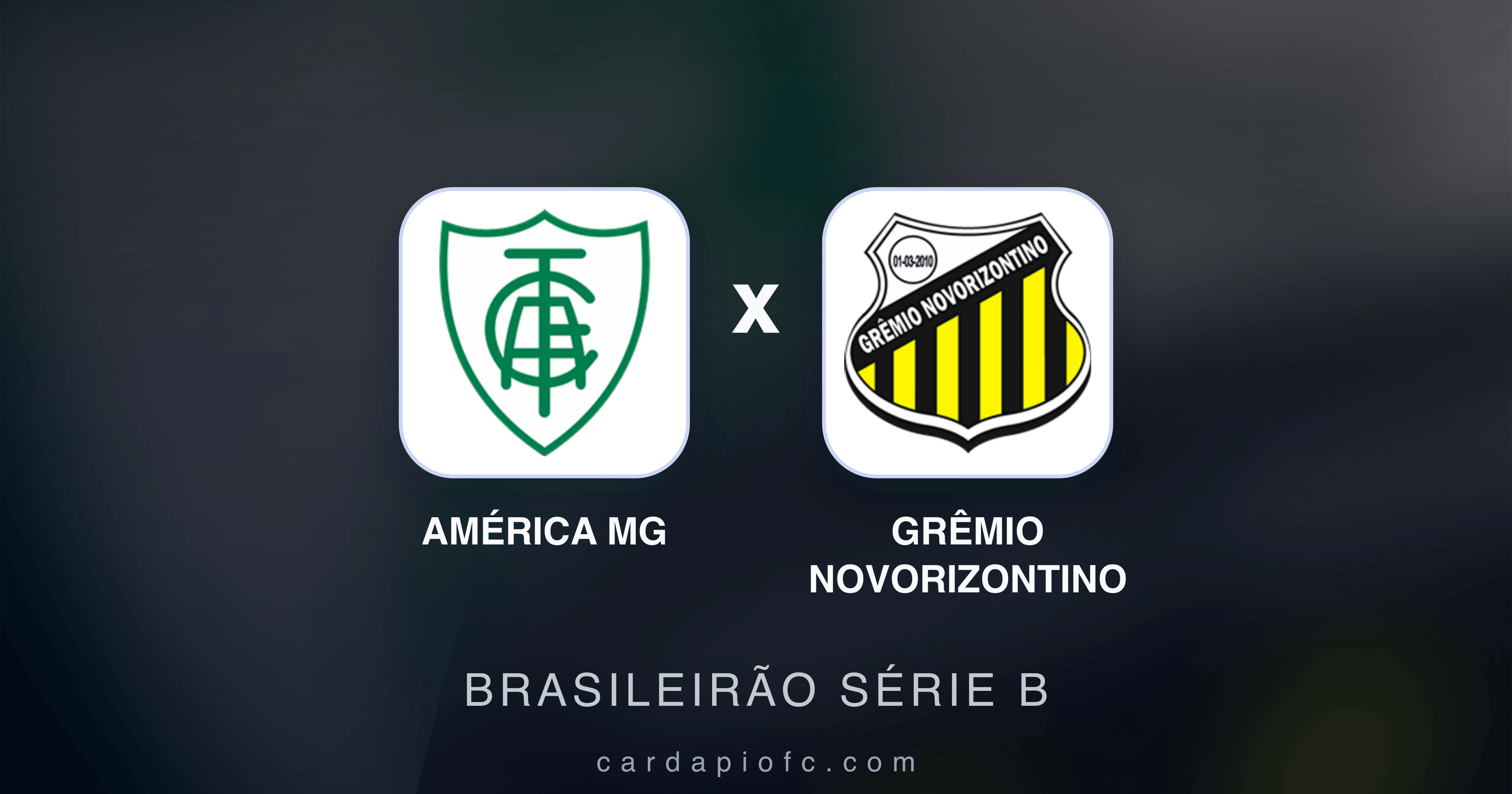 América MG x Grêmio Novorizontino - Brasileirão Série B prévia da transmissão