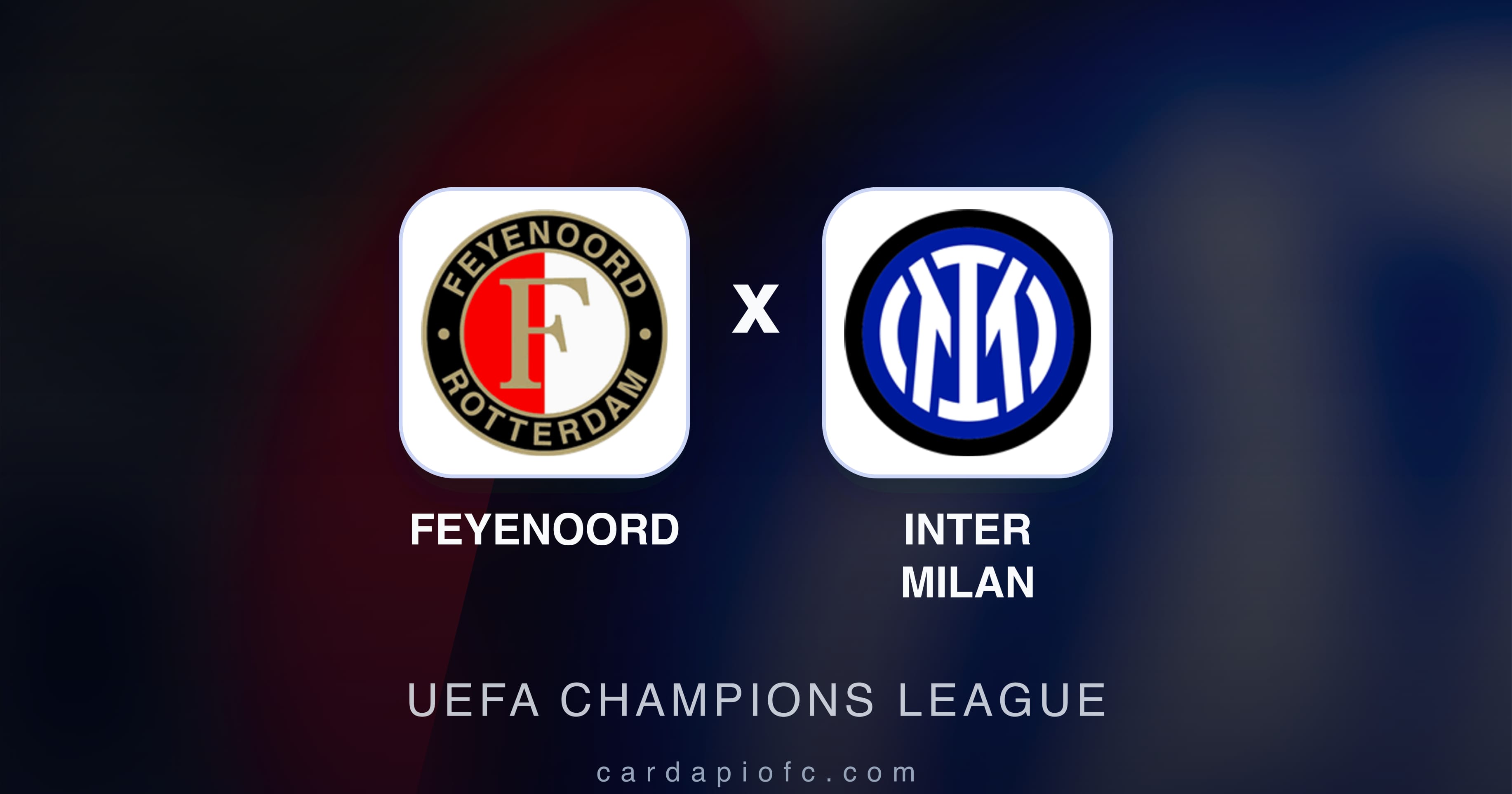 Preview image for Feyenoord vs Inter Milan (UEFA Champions League)