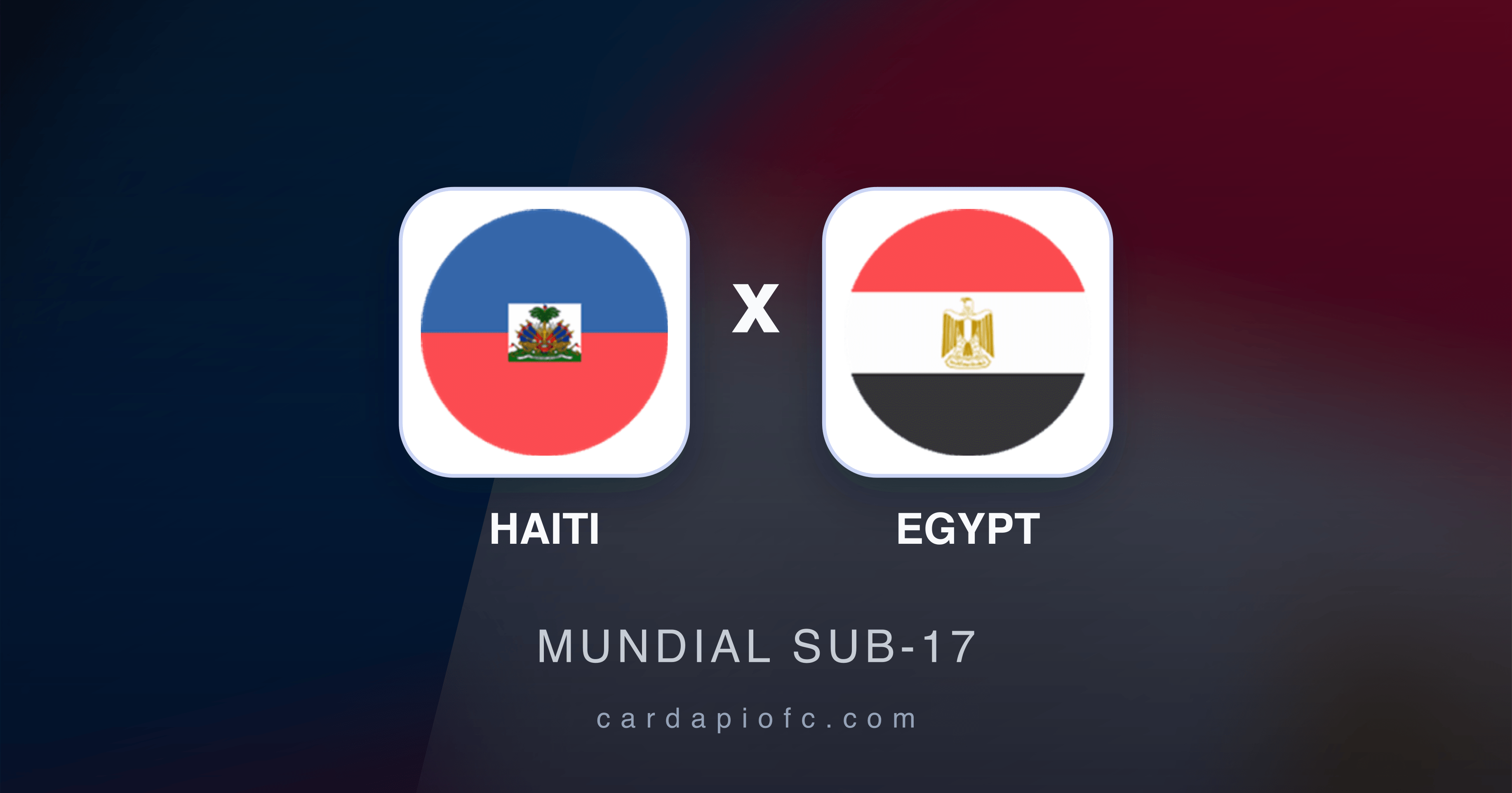 Haiti x Egypt - Mundial Sub-17 prévia da transmissão