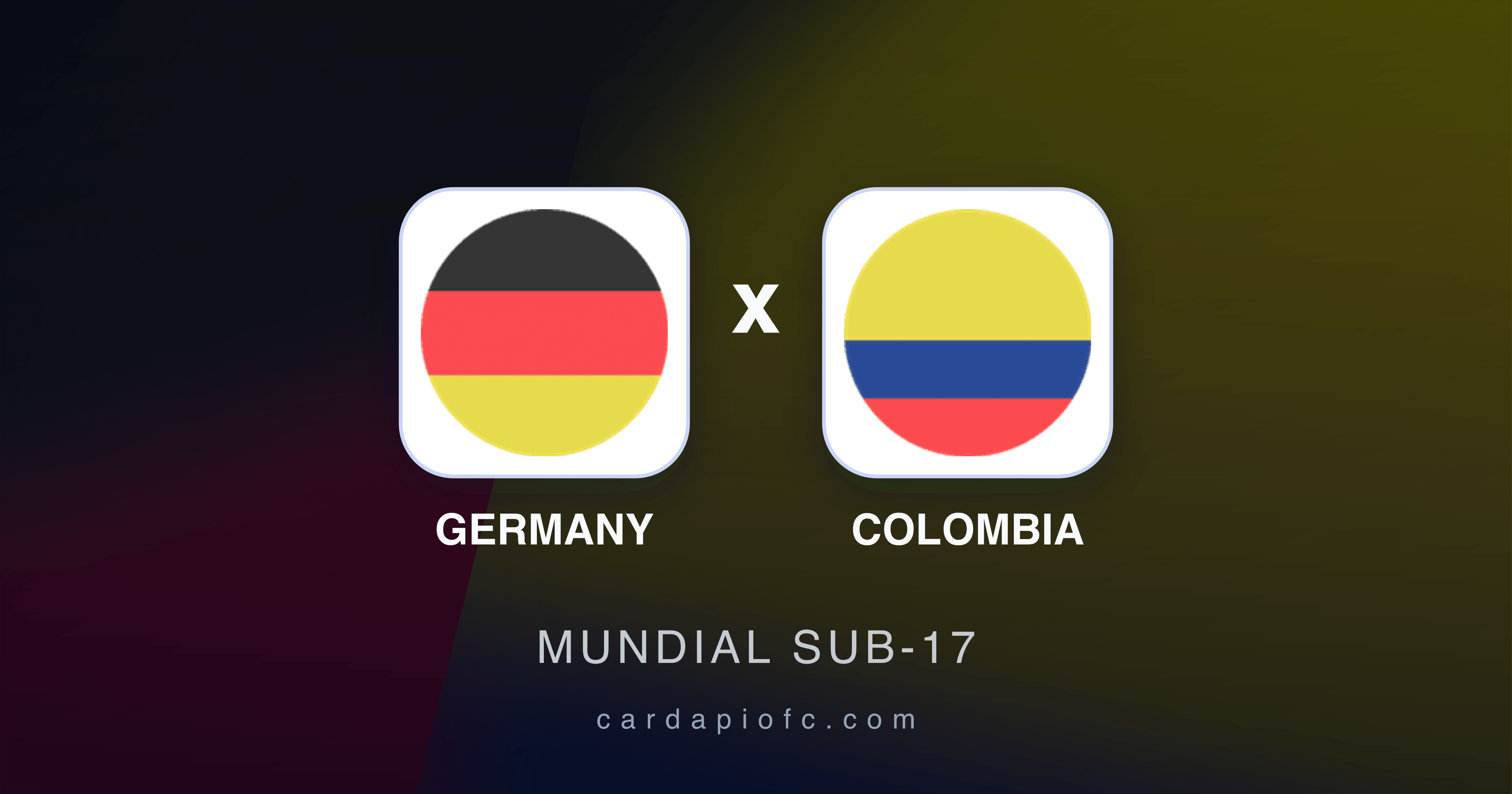 Germany x Colombia - Mundial Sub-17 prévia da transmissão