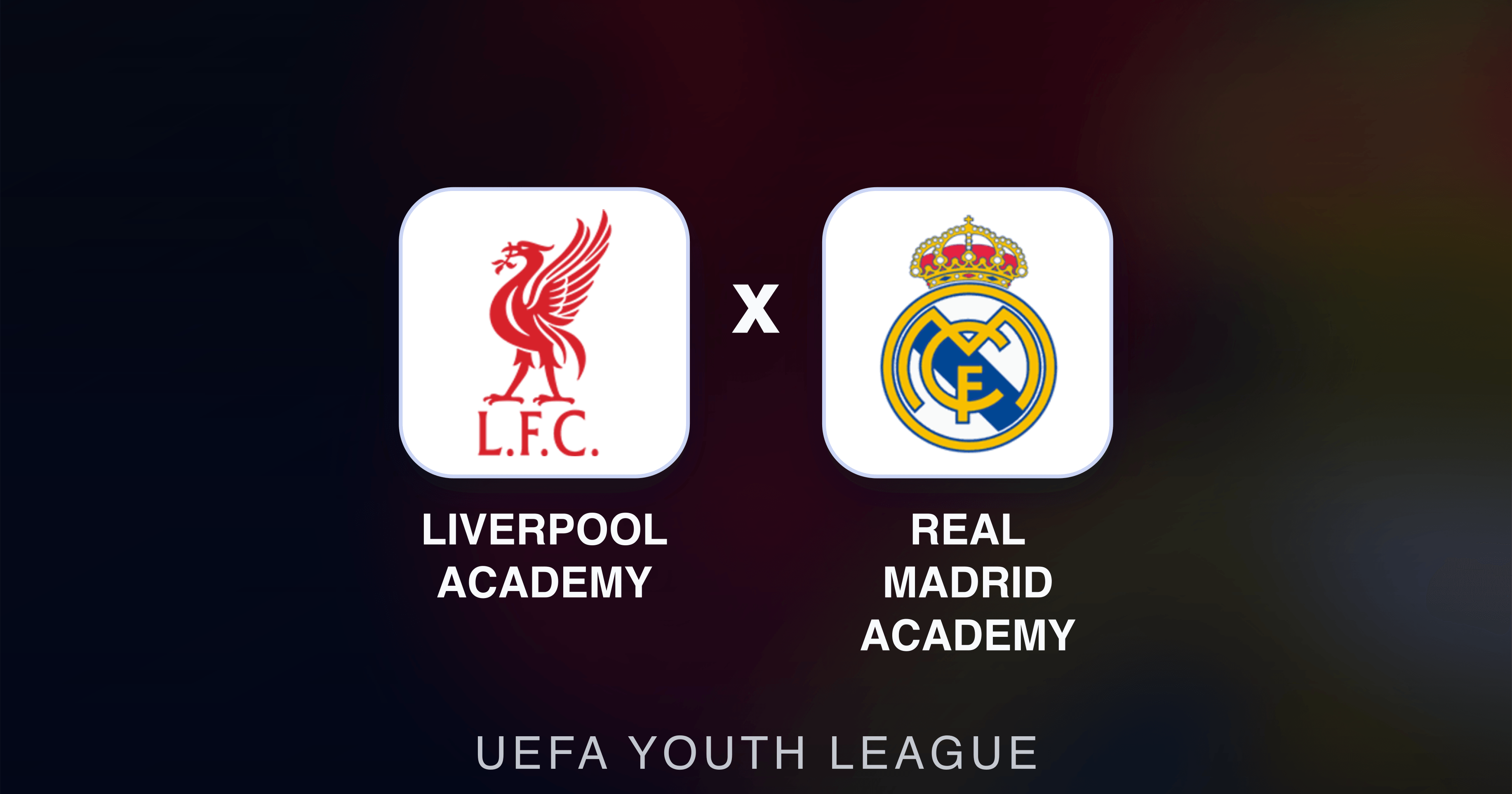 Liverpool Academy x Real Madrid Academy - UEFA Youth League prévia da transmissão