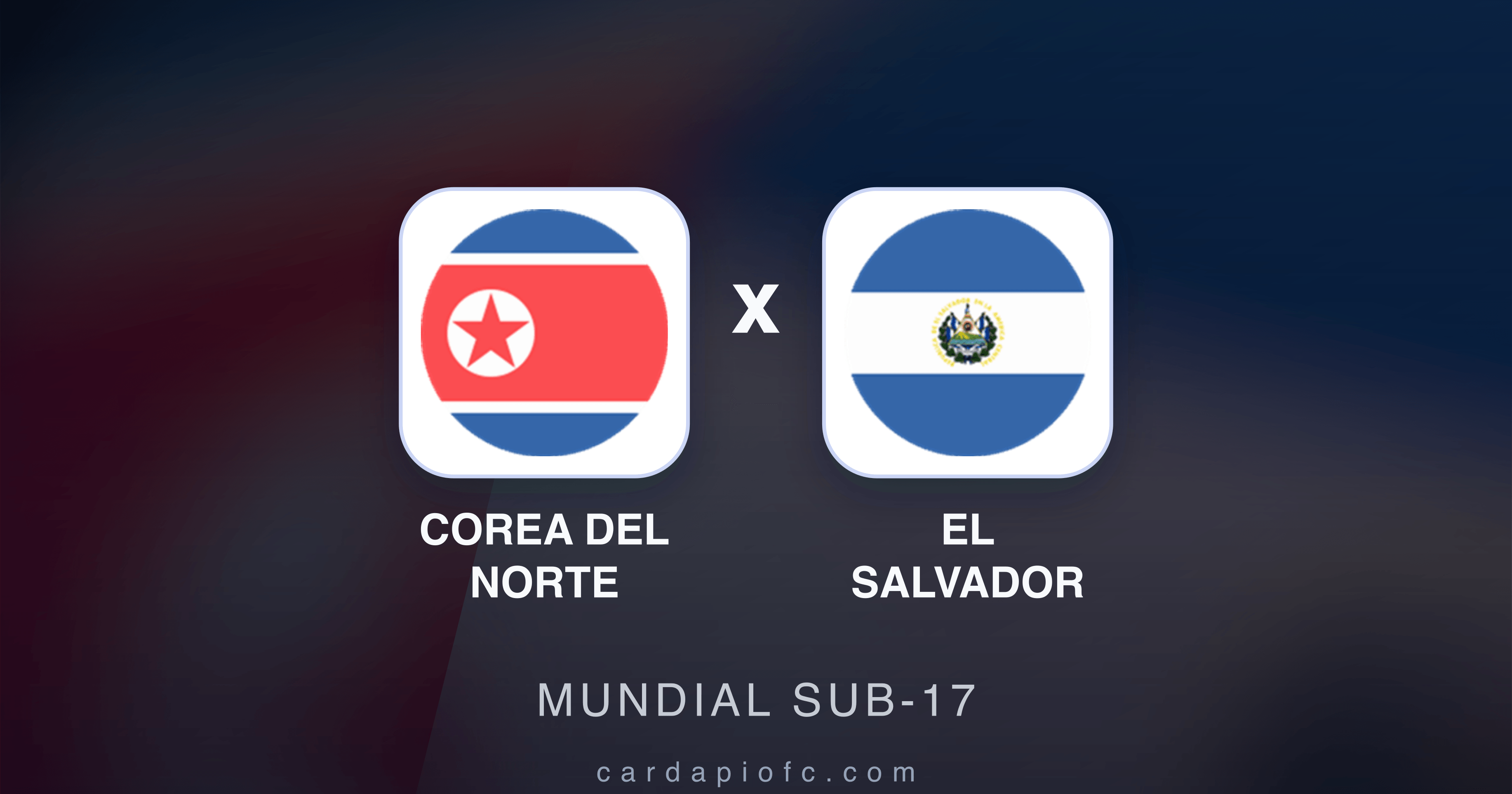 Corea del Norte x El Salvador - Mundial Sub-17 prévia da transmissão