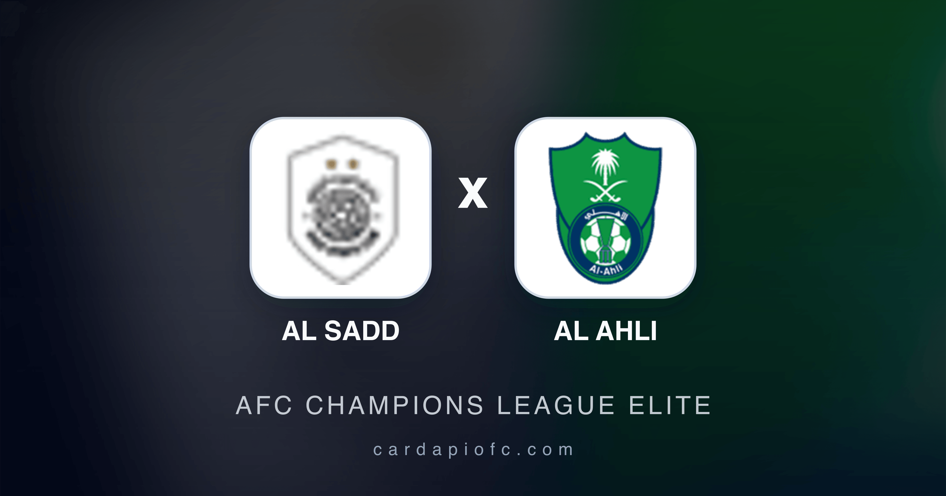 Al Sadd x Al Ahli - AFC Champions League Elite prévia da transmissão