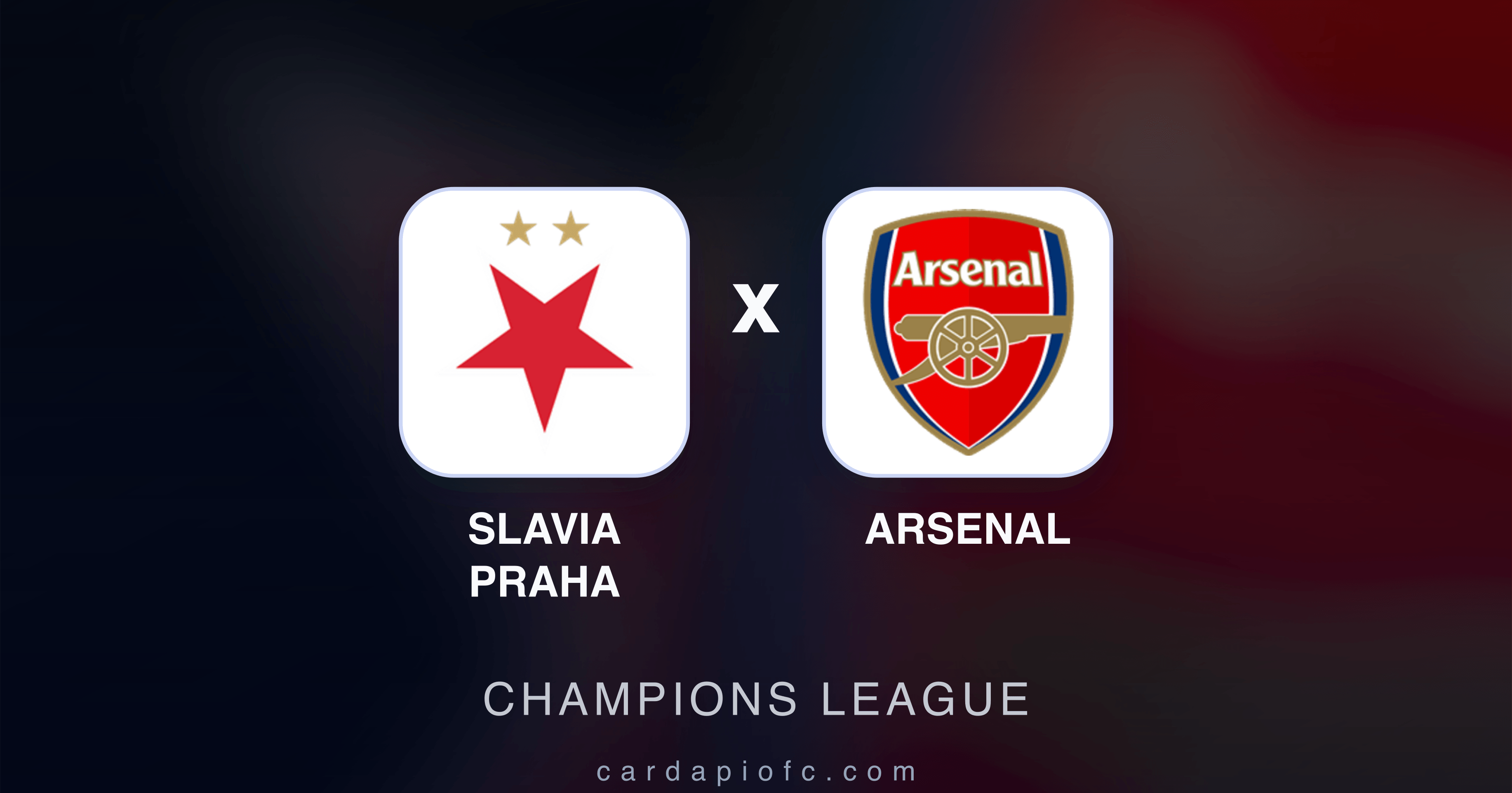Slavia Praha x Arsenal - Champions League prévia da transmissão