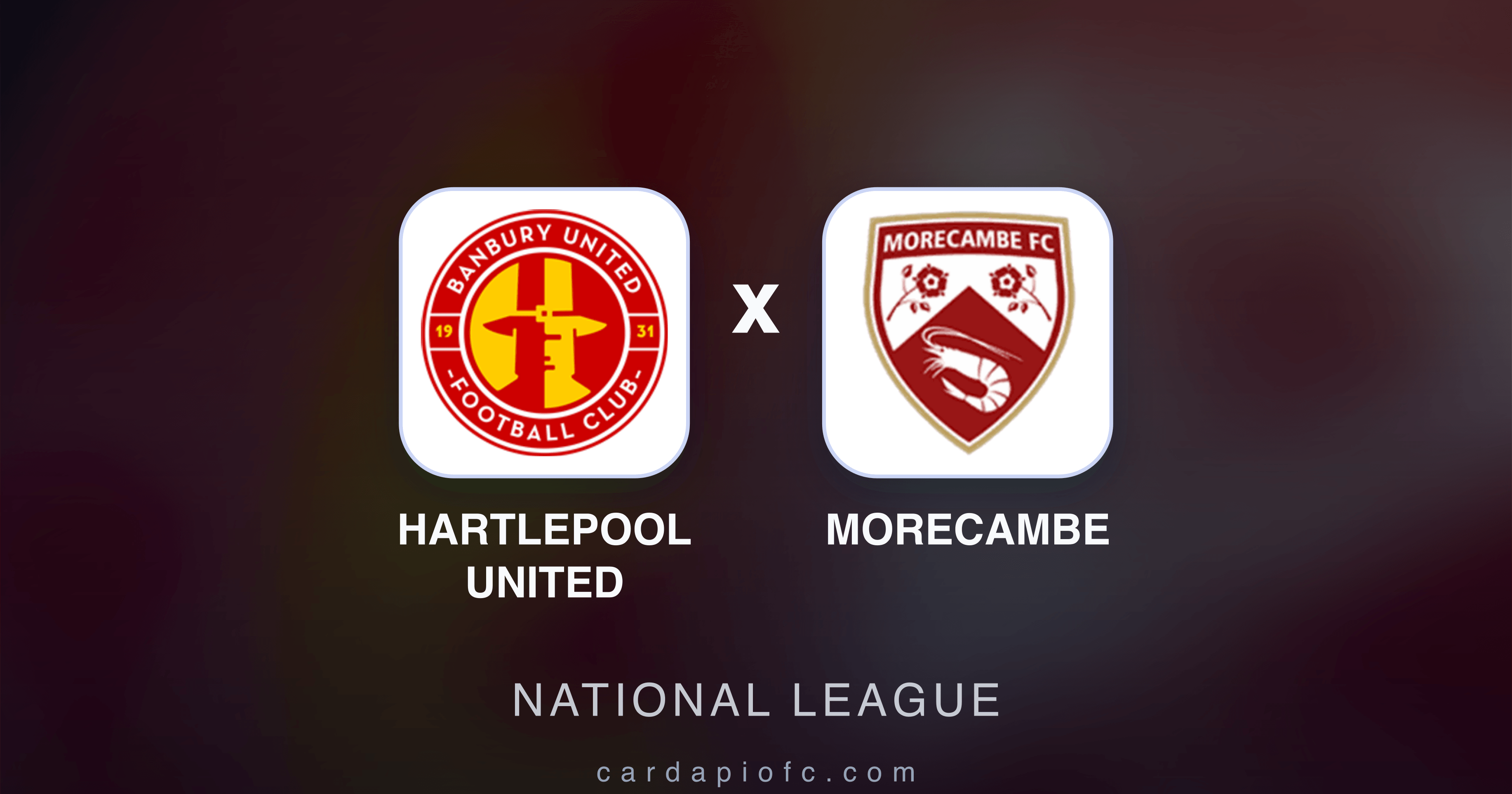 Hartlepool United x Morecambe - National League prévia da transmissão