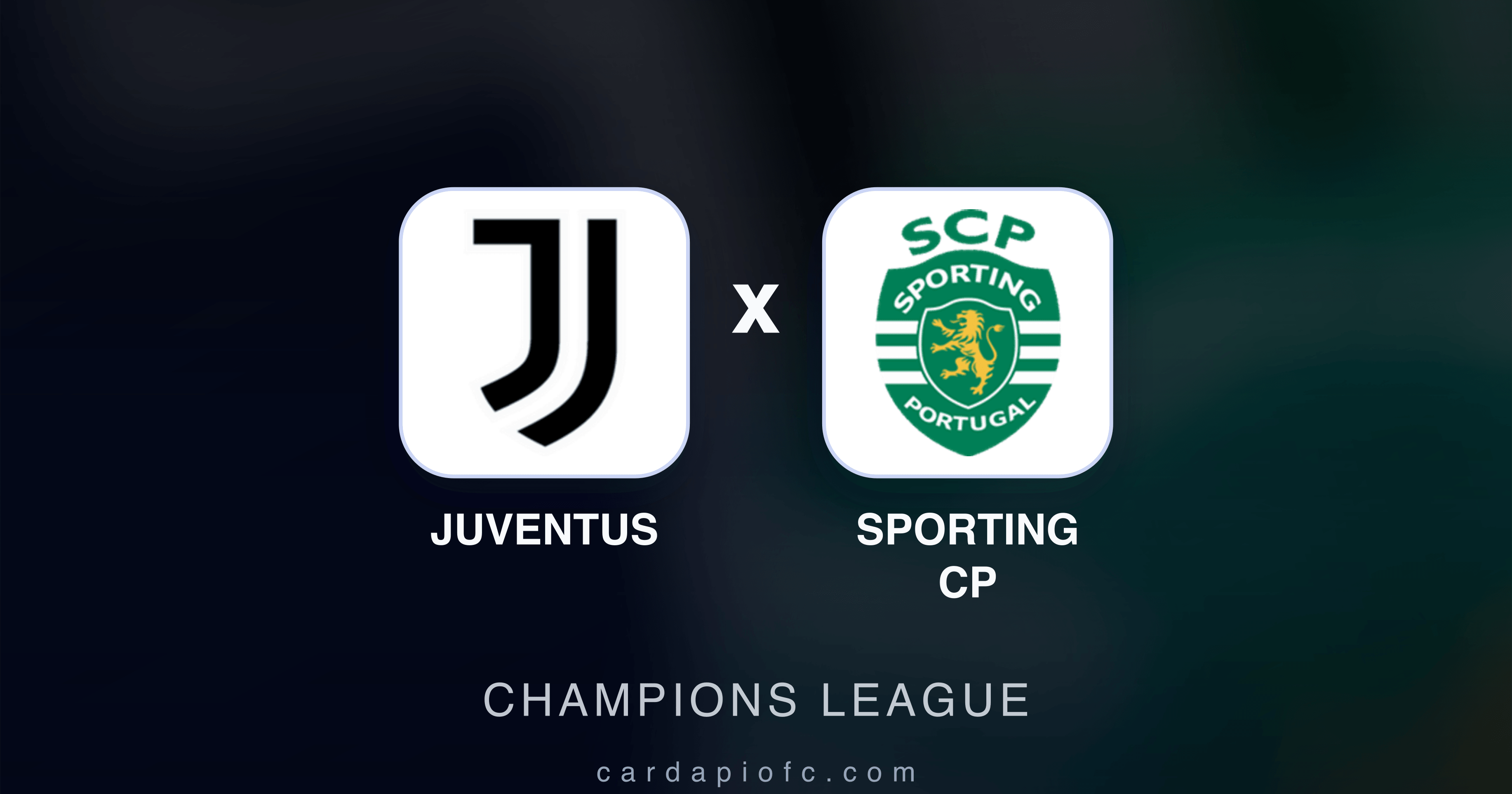 Juventus x Sporting CP - Champions League prévia da transmissão